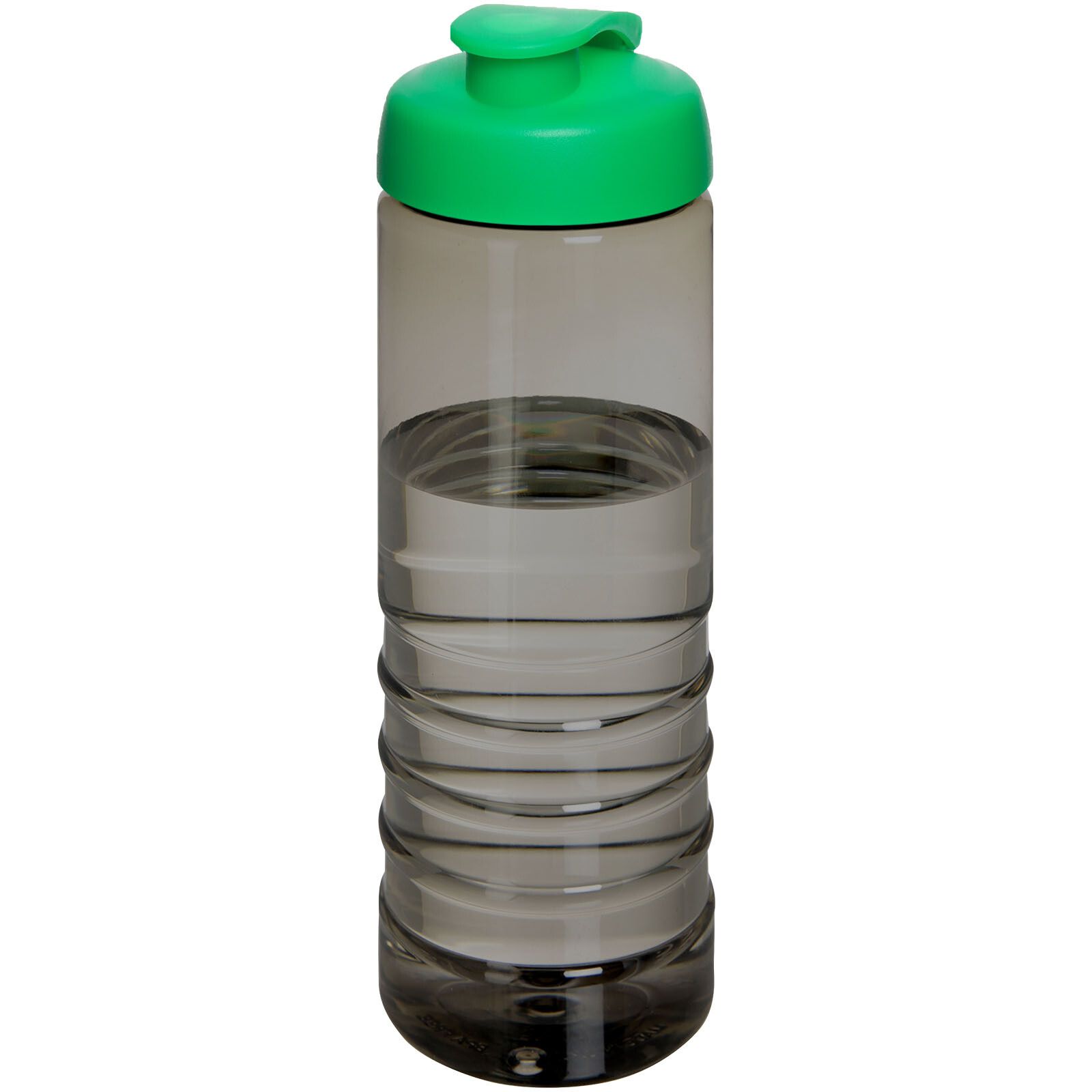 H2O Active Eco Treble 750 ml Sportflasche mit Stülpdeckel - kohle -  grün-767