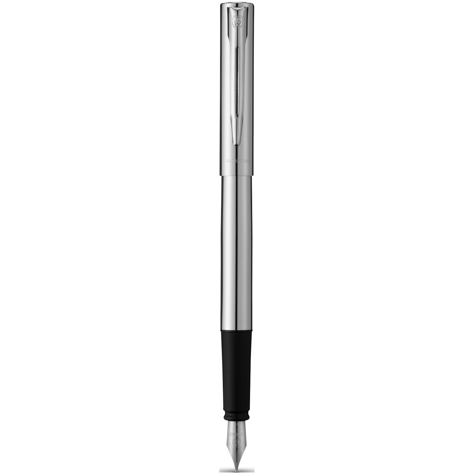 Waterman Graduate Füllfederhalter (blaue Mine) - chrom-896