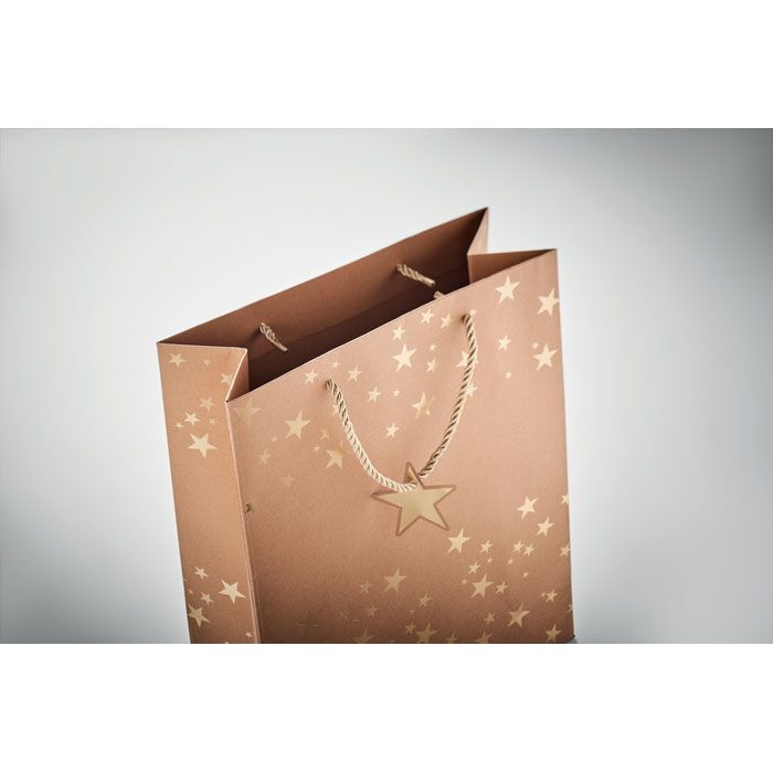 Geschenkpapiertüte SPARKLE - golden-917