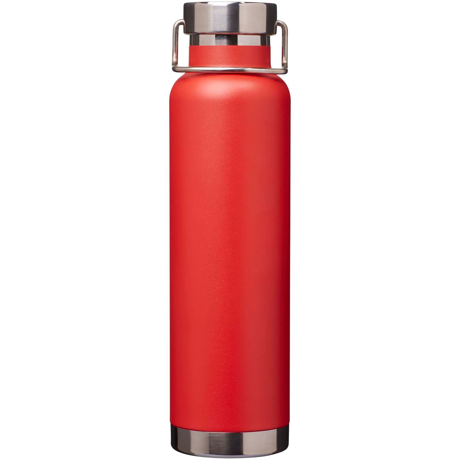 Thor 650 ml RCS-zertifizierte Kupfer-Vakuum Isolierflasche aus recyceltem Edelstahl  - rot-551