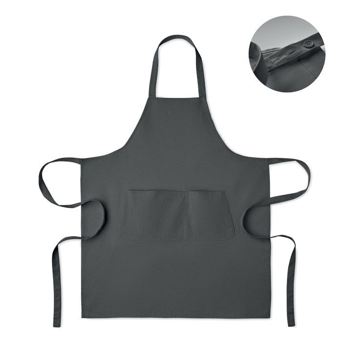 Küchenschürze Organic Cotton GAMMA - steingrau-98