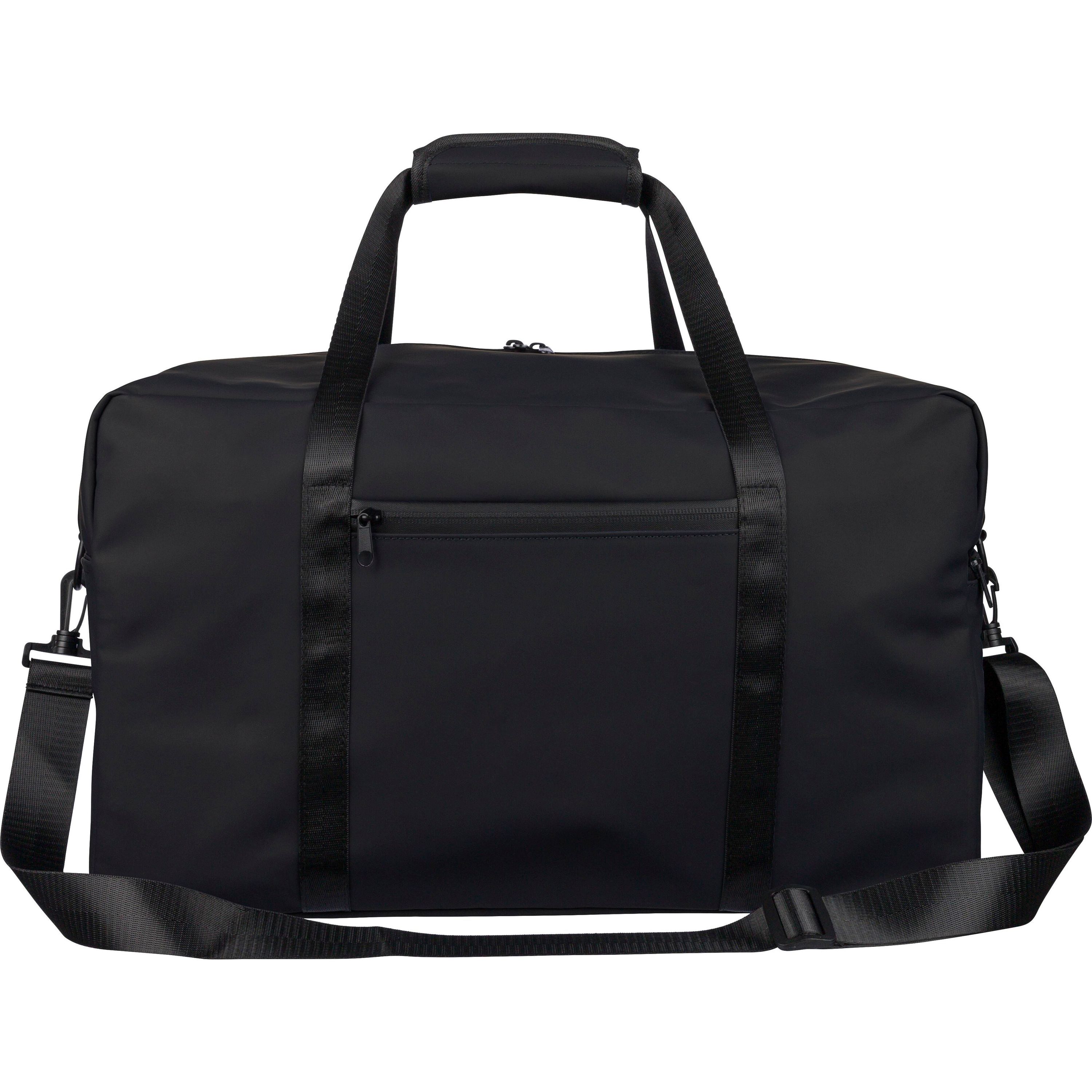 Recycelte PU-Reisetasche Mirae - schwarz-19