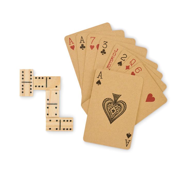 Domino- und Spielkarten-Set DOMI&CARDS - holz-372