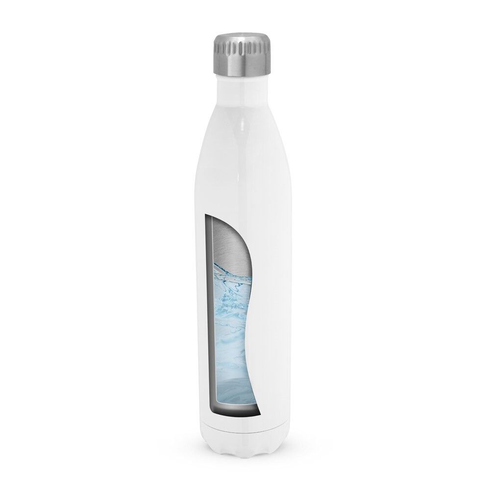AMORTI XL Sportflasche aus Edelstahl für Sublimation - weiß-130