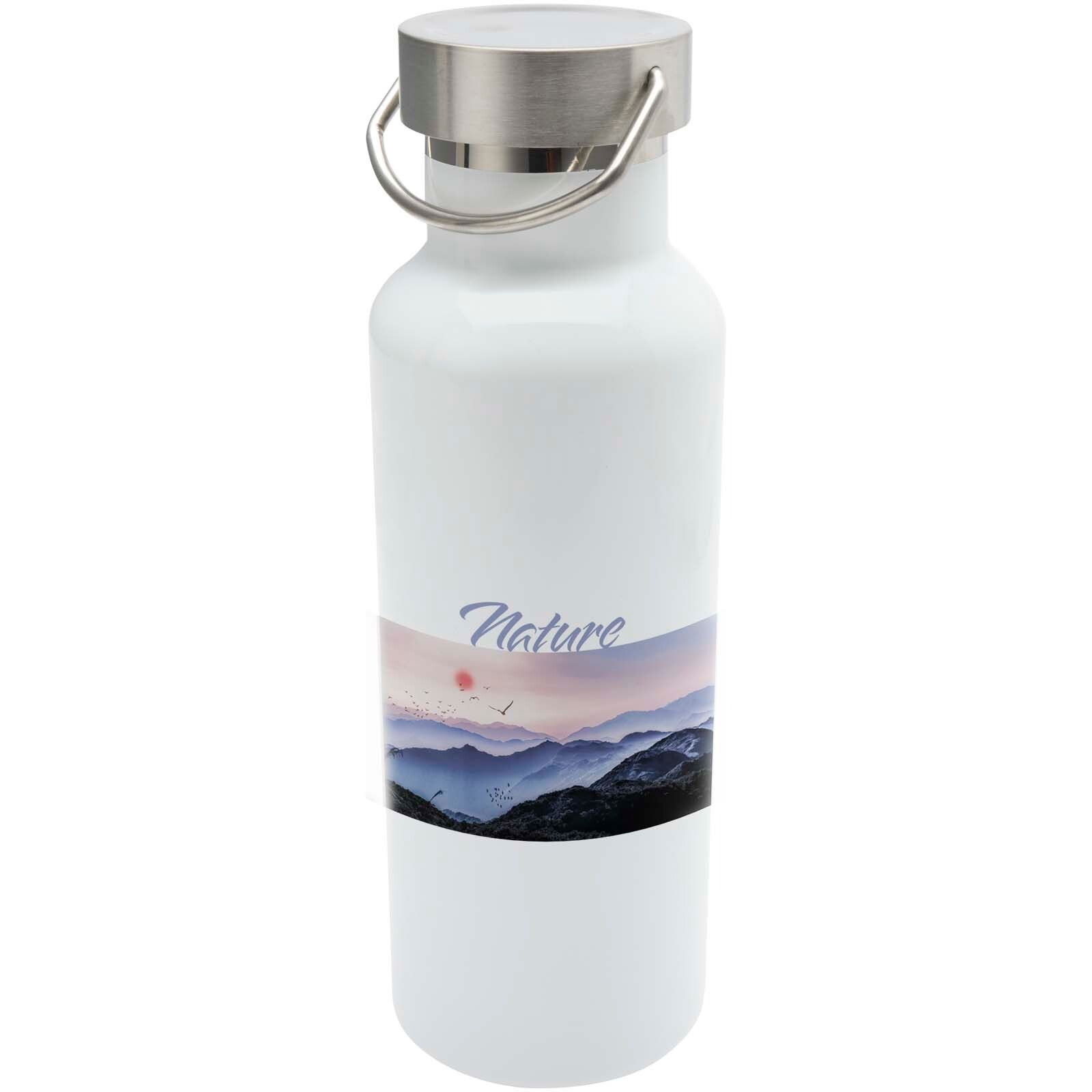 Thor 500 ml RCS-zertifizierte  Sublimation Trinkflasche aus recyceltem Edelstahln - weiss-389