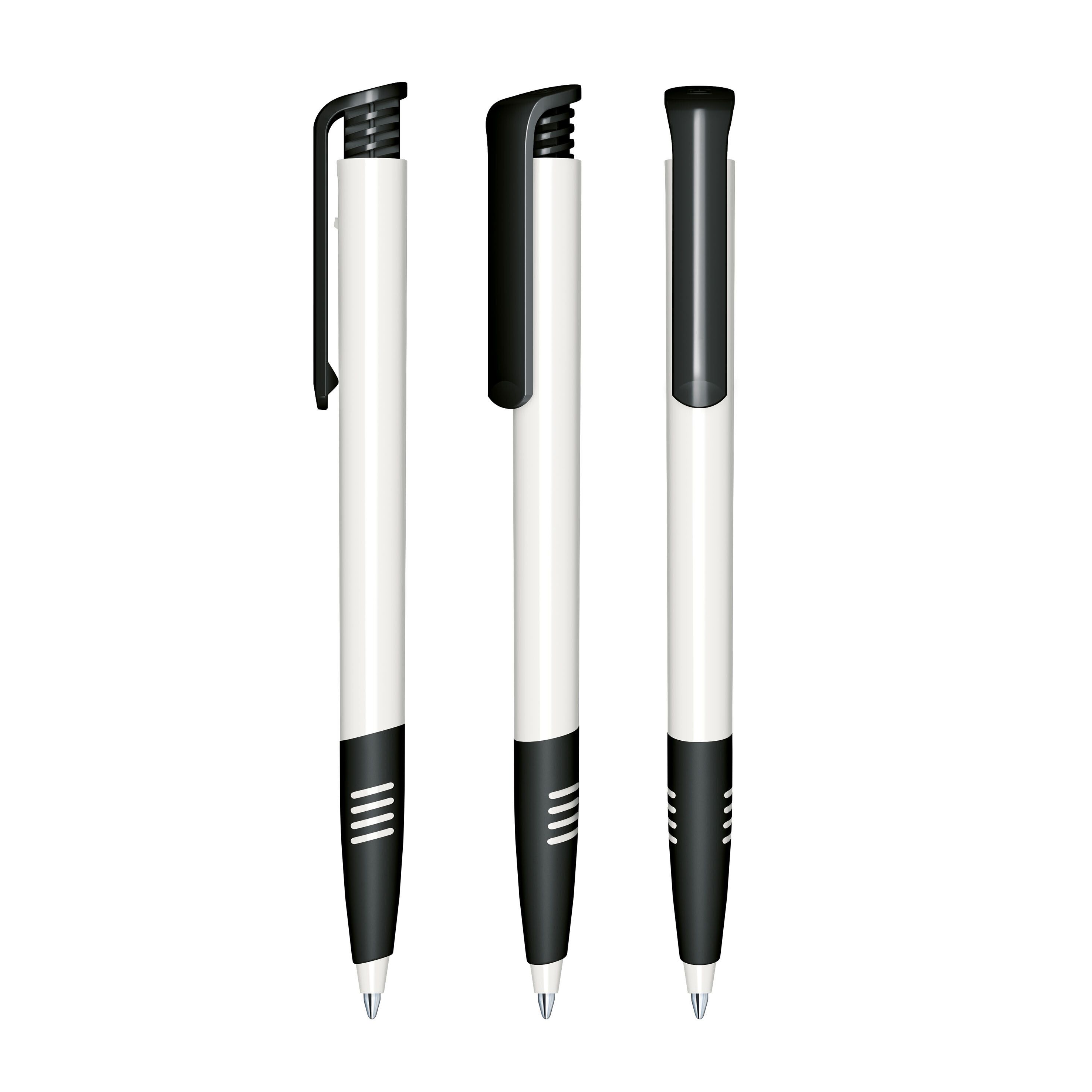 Super Hit Polished Basic SG Druckkugelschreiber - weiß - schwarz-727