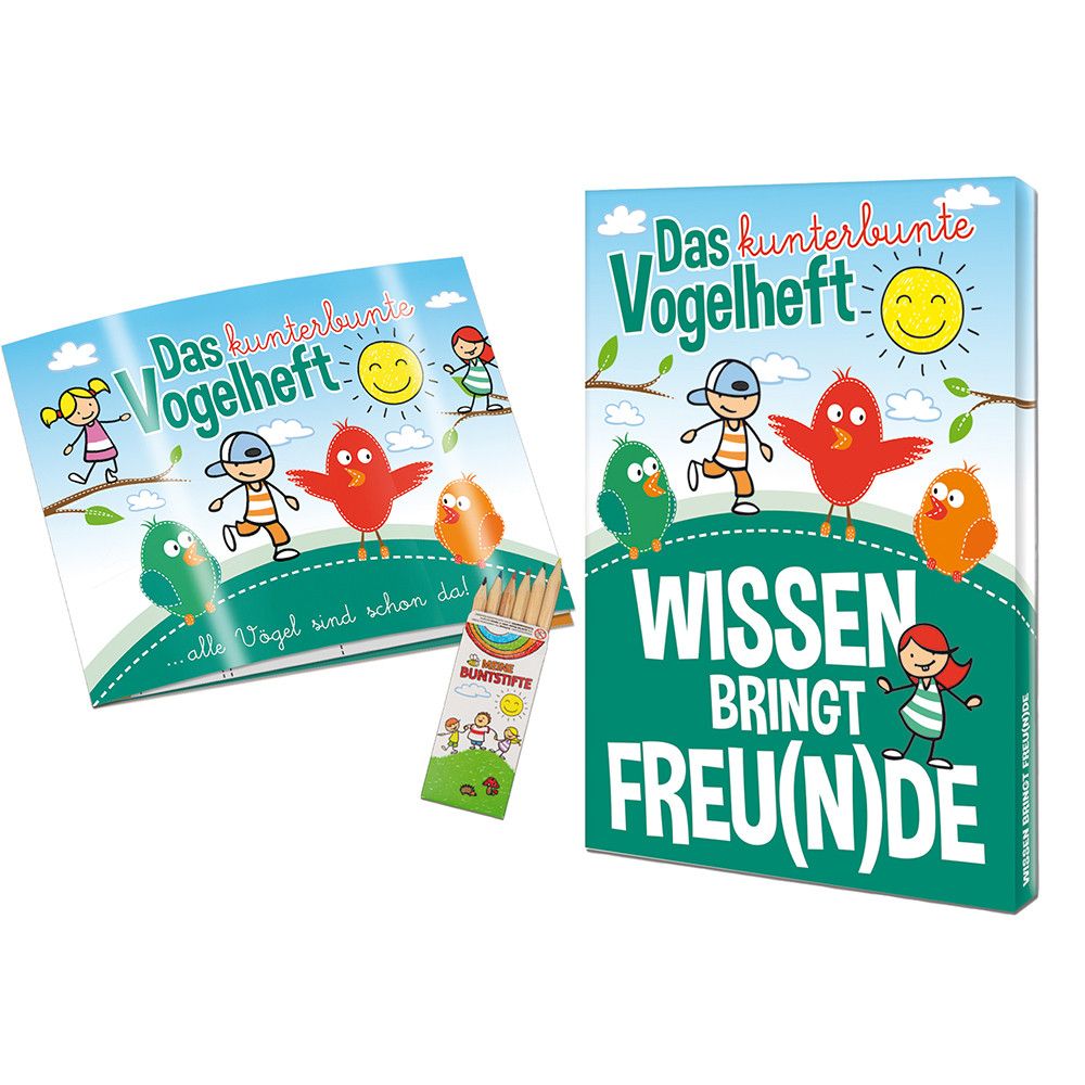 Wissen-Set "Das Vogelheft" - Set - mit 2-c Logoeindruck-386