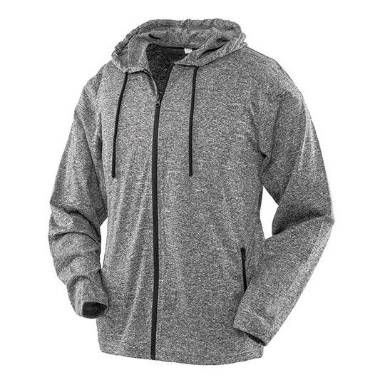 Women´s Hooded Tee-Jacket - marl grey-87