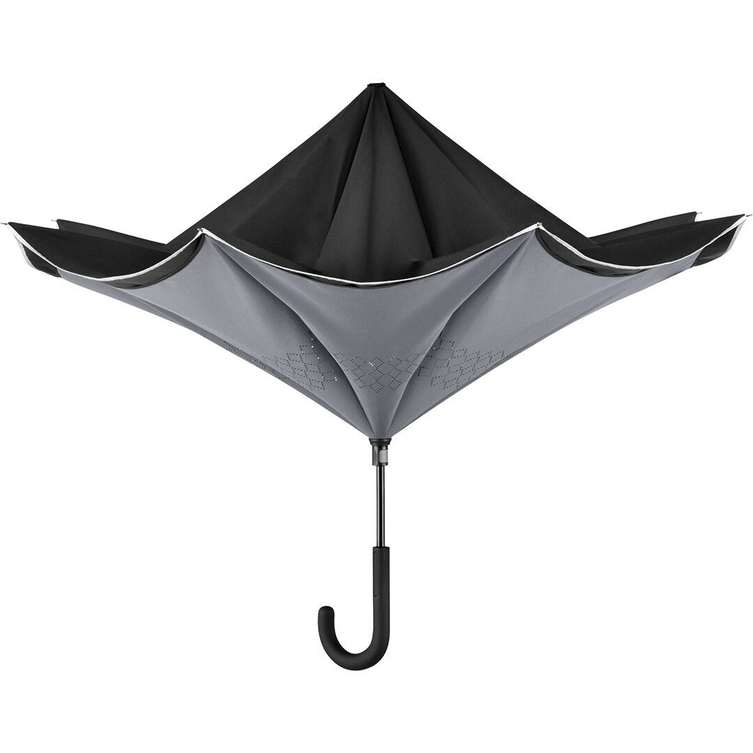 Stockschirm FARE® Contrary Ø109 cm - schwarz - grau-309
