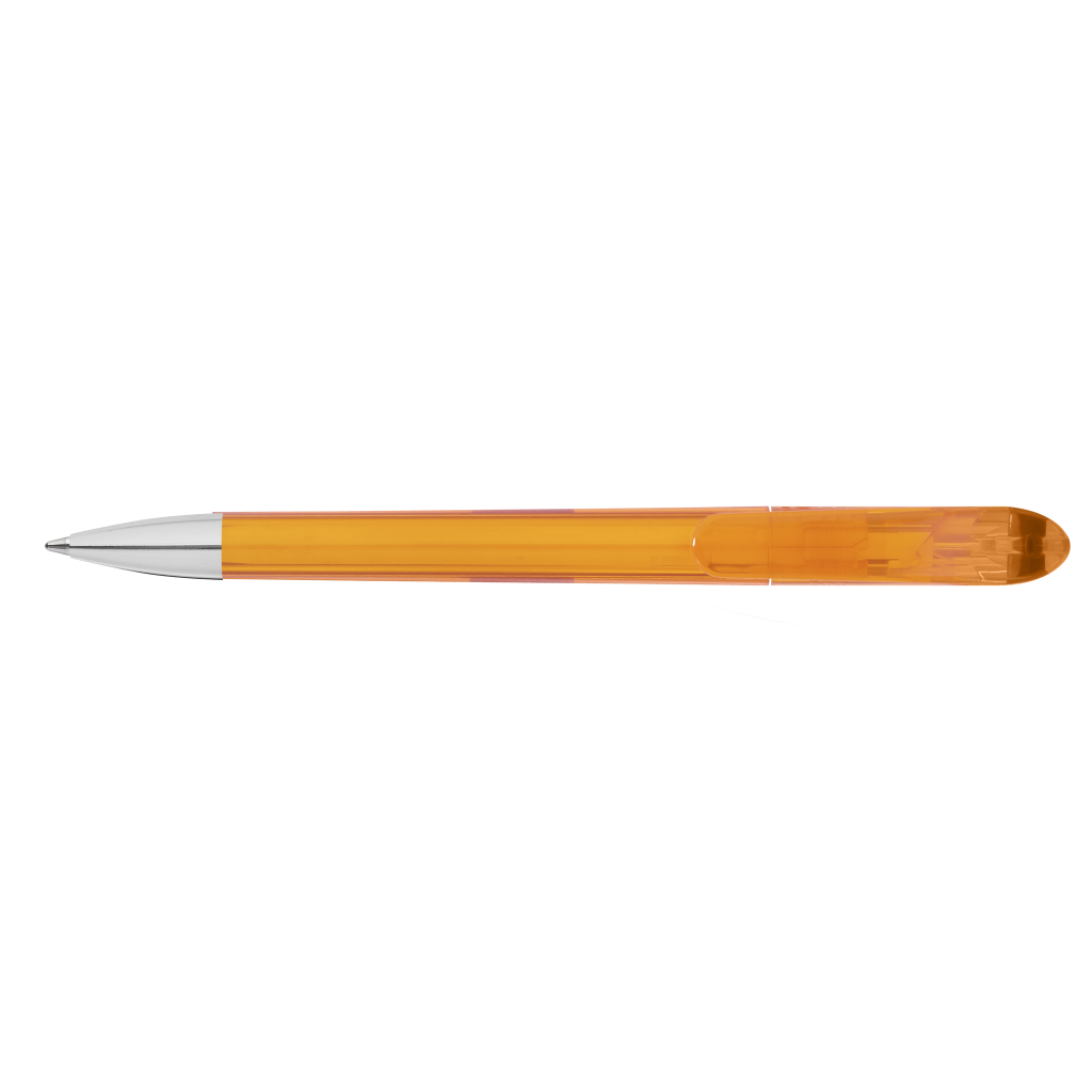 Spot Transparent Si Druckkugelschreiber - orange-494