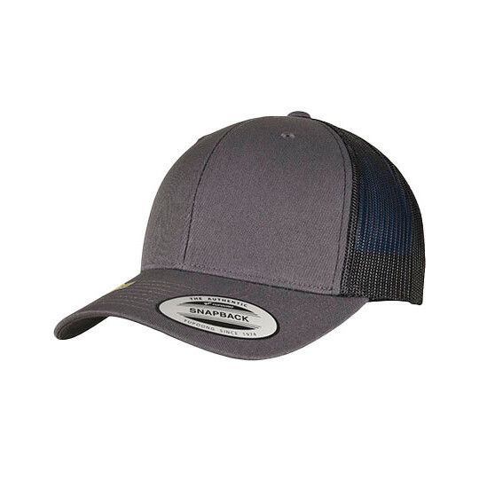 YP Classics Recycled Retro Trucker Cap 2-Tone - charcoal - black-358