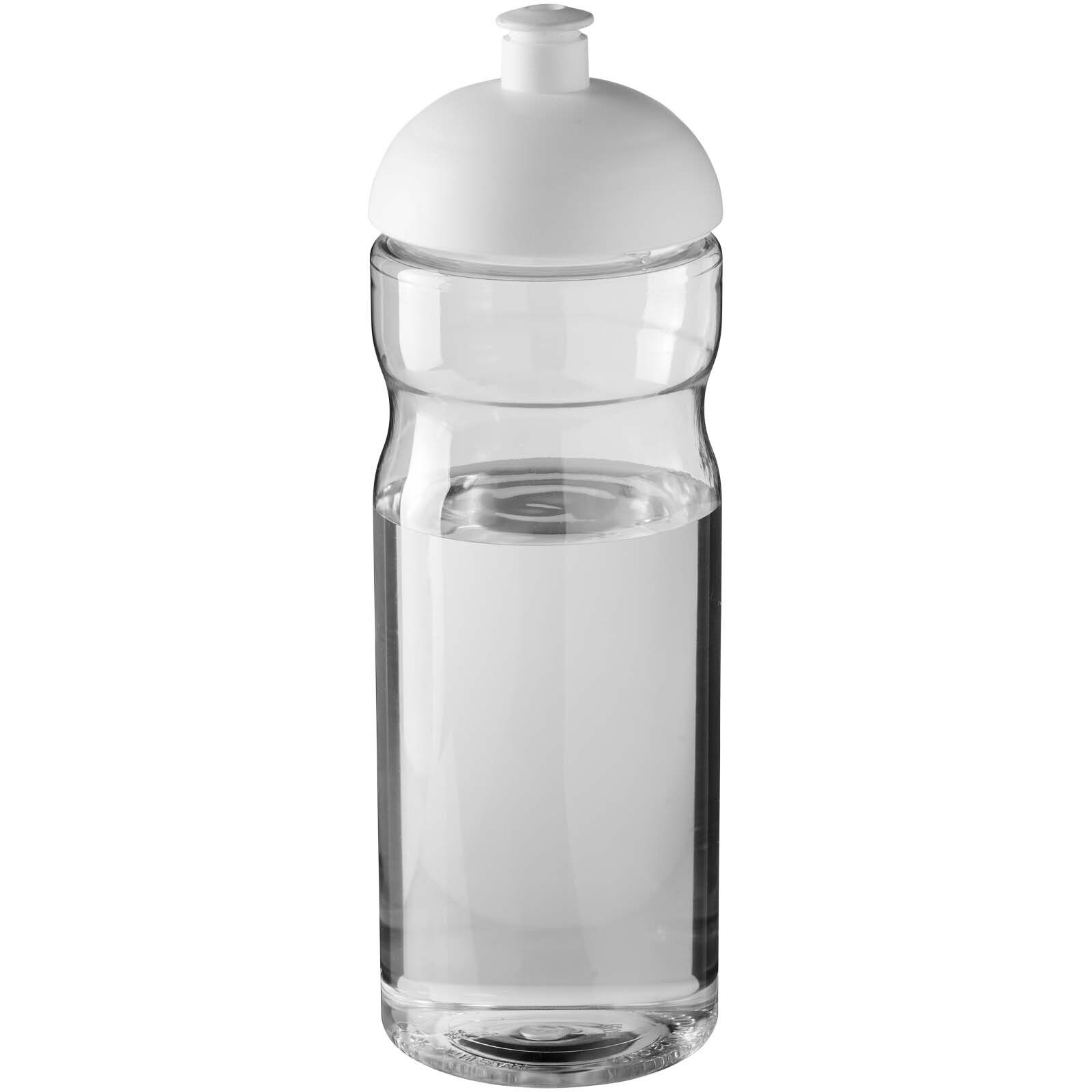 H2O Active Eco Base 650 ml Sportflasche mit Stülpdeckel - transparent -  weiss-161