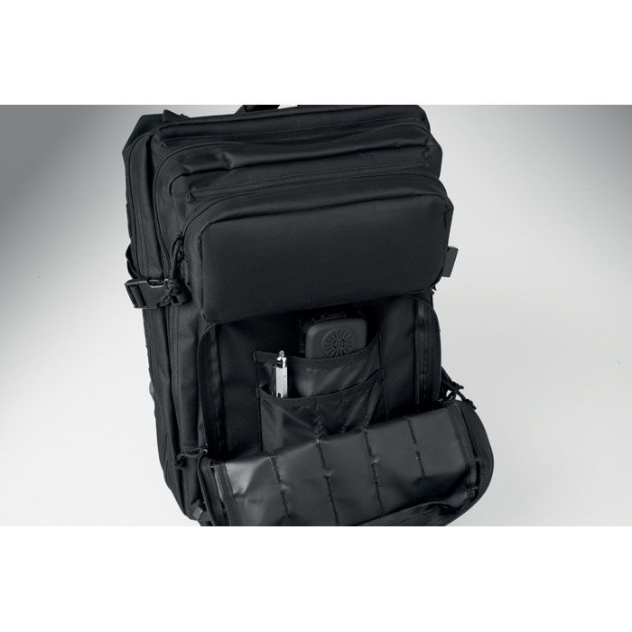 Outdoor-Rucksack 600D RPET CARRYCONFI - schwarz-262