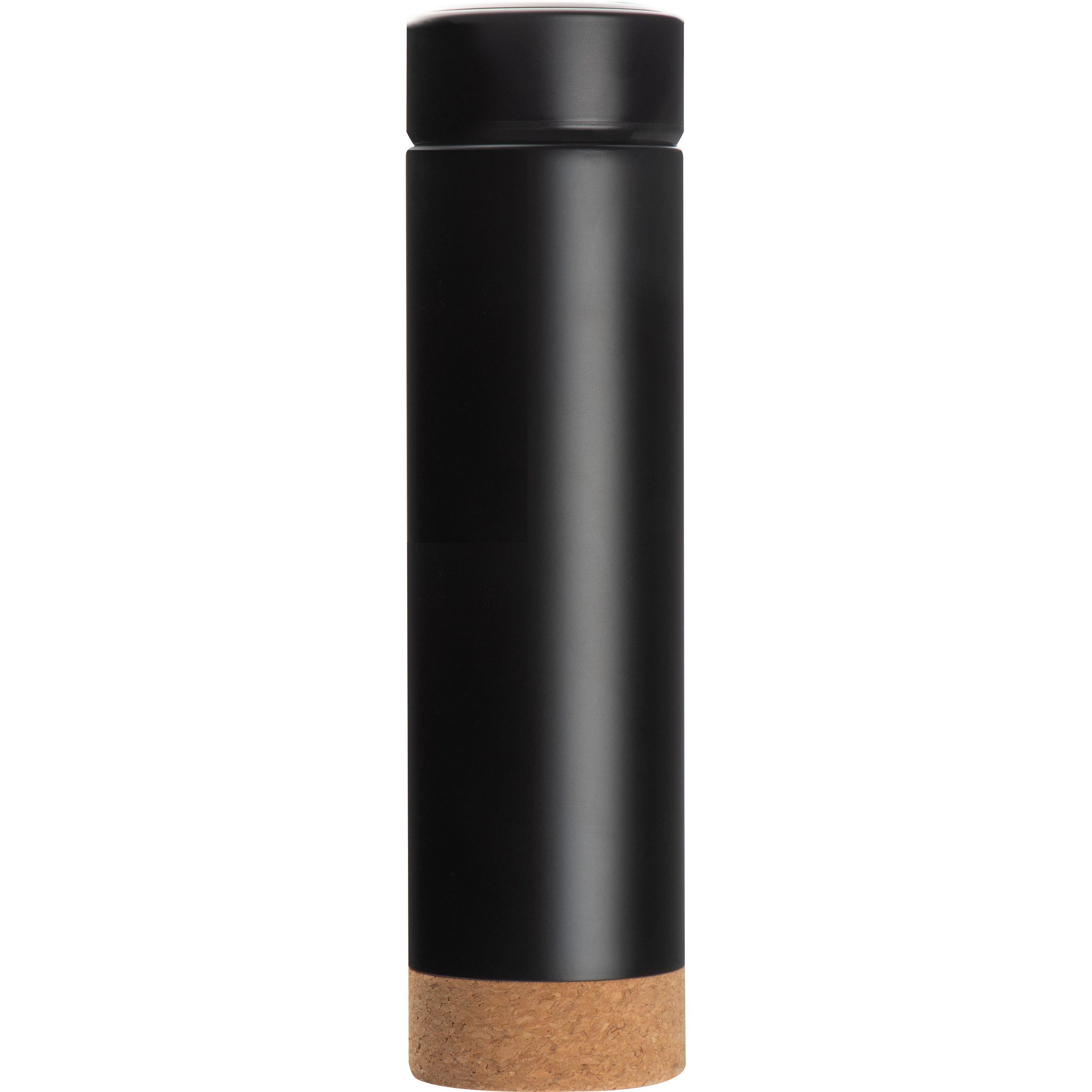Vakuum Edelstahlflasche mit Teesieb, 450ml - schwarz-5