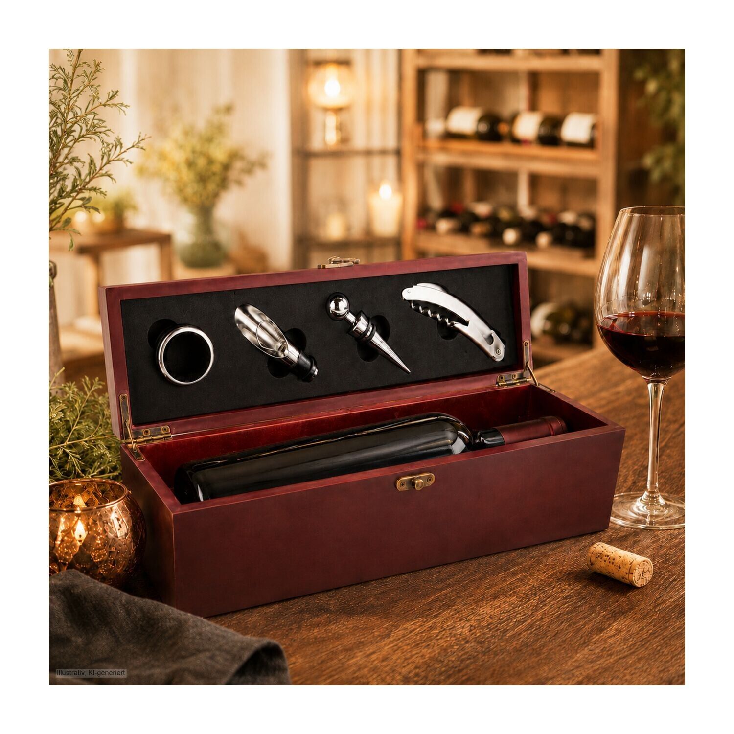 Geschenkset Weinaccessoire-Kiste-947