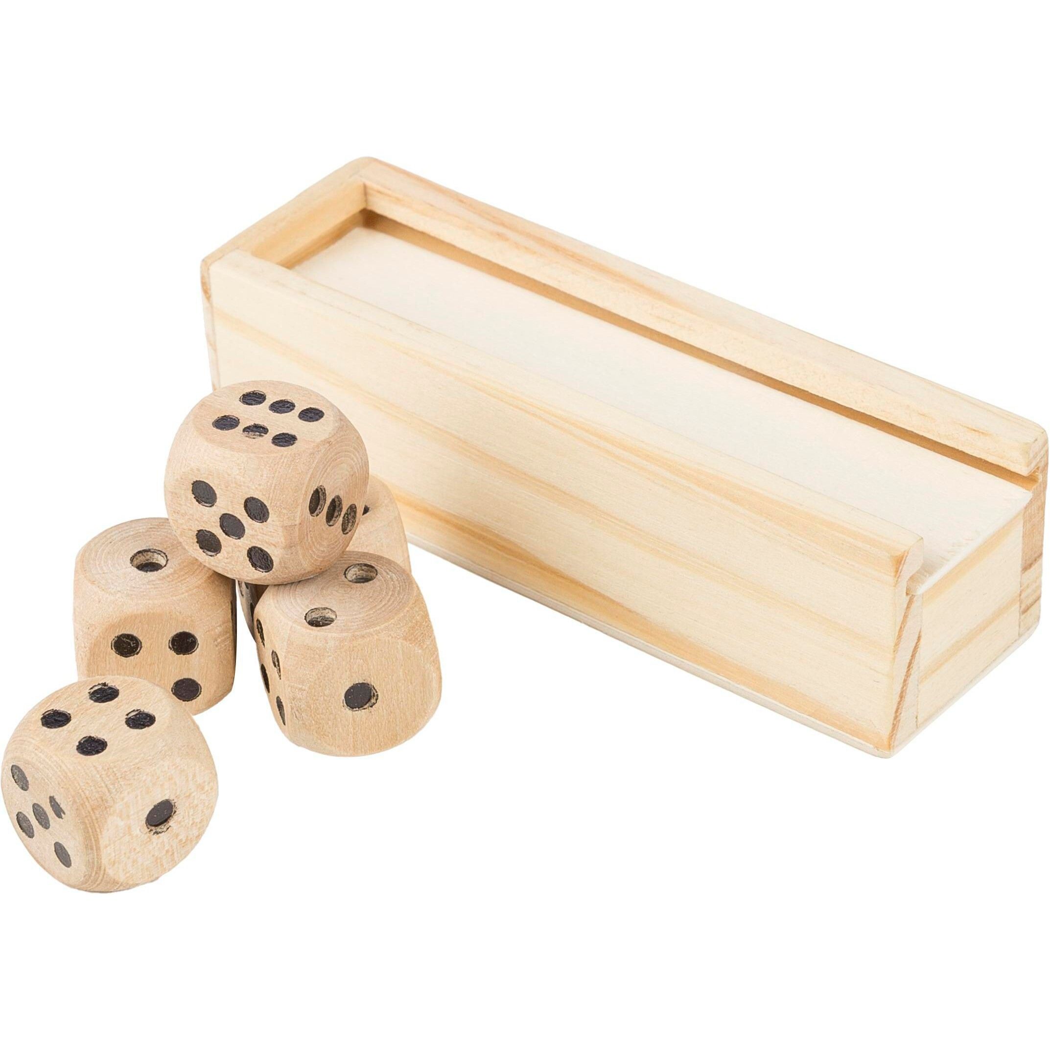 Buchenholz-Würfelspiel Celine - braun-398