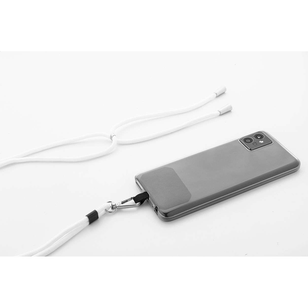 Corphon RPET-Handyhalter-Lanyard - weiß-214