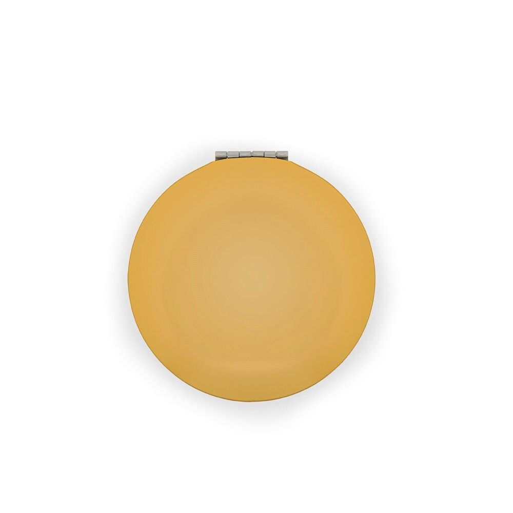 KAYLA Runder doppelseitiger Aluminiumspiegel mit Magnetverschluss - gold-341