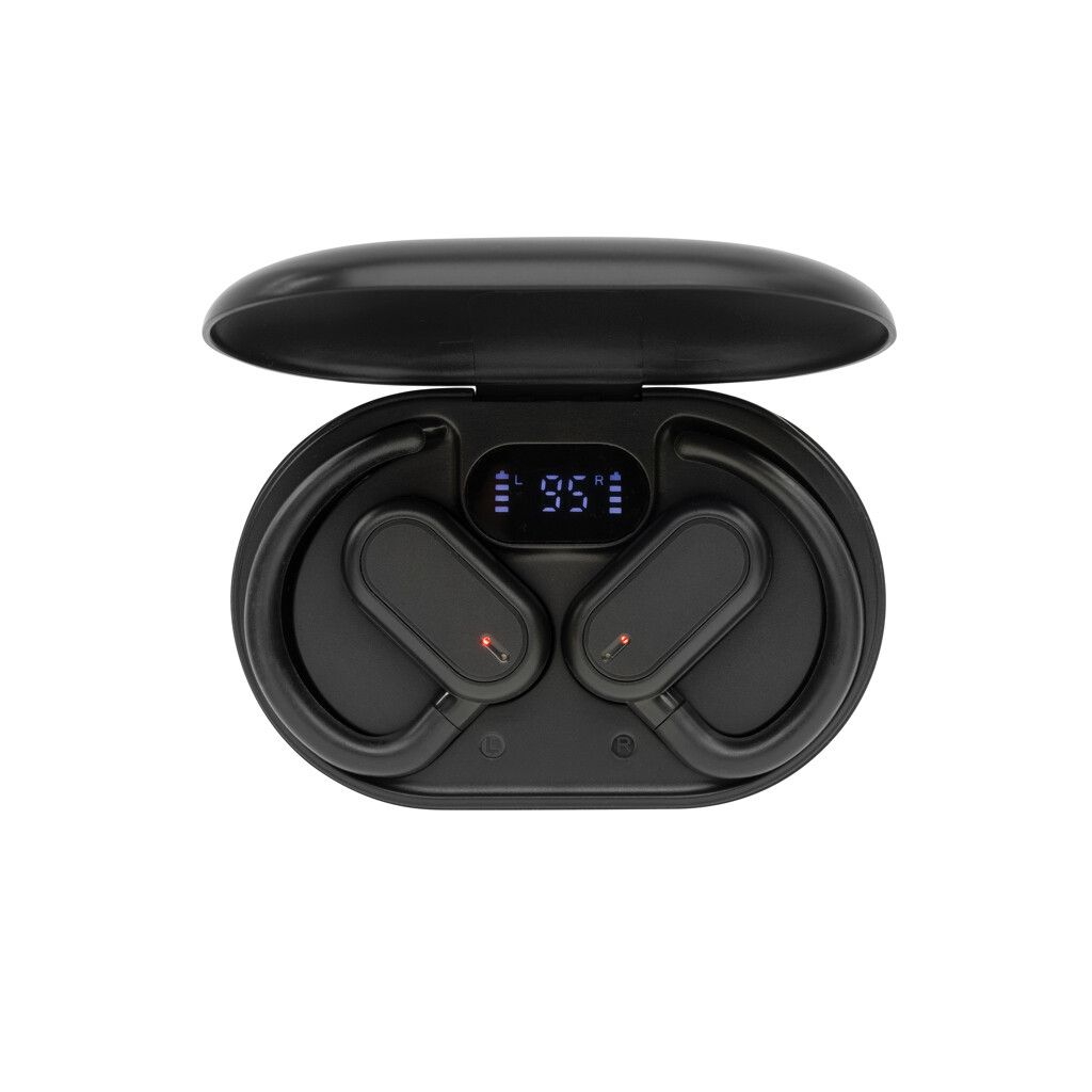 Fitsound TWS-Ohrhörer aus RCS recyceltem Kunststoff - schwarz-383