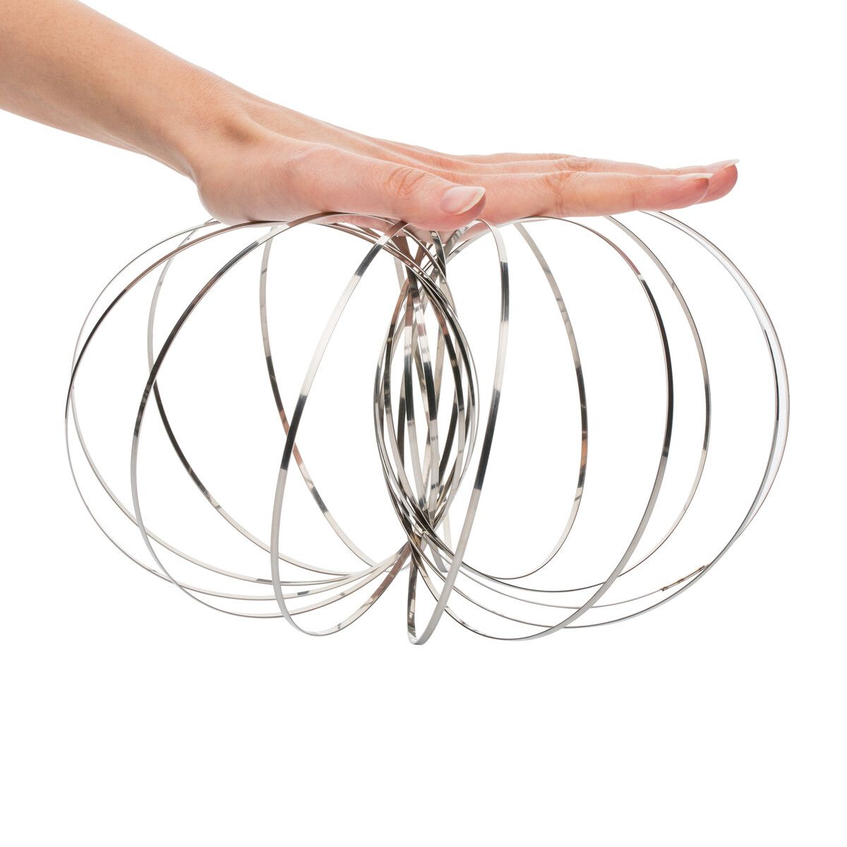 Kinetic Spring Toy REFLECTS-FLOWRING - silber-566