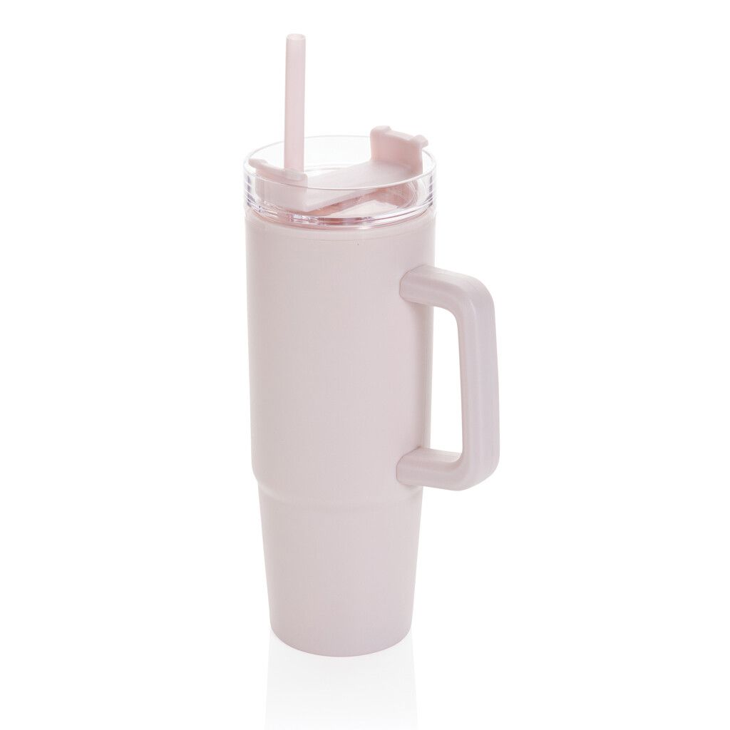 Tana Becher aus RCS recyceltem Kunststoff mit Griff 750ml - rosa-682