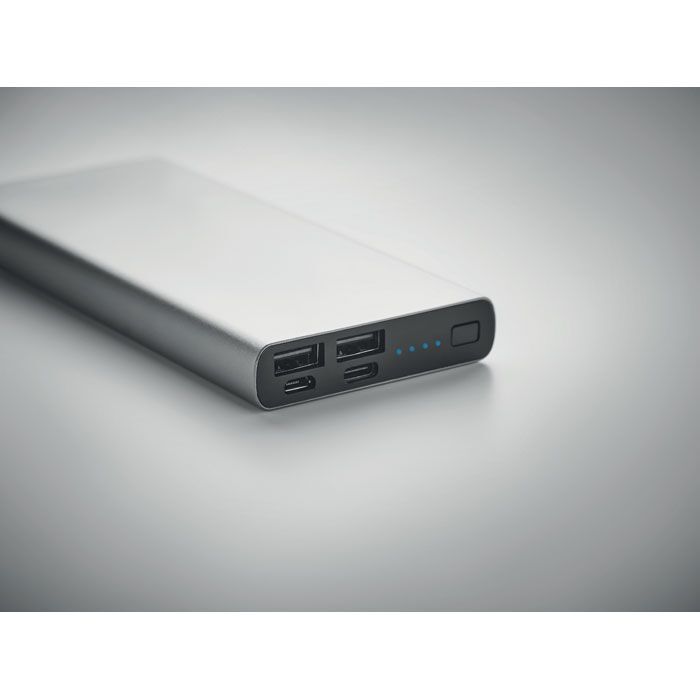 Powerbank 10000 mAh POWERFLAT 10C - mattsilber-567