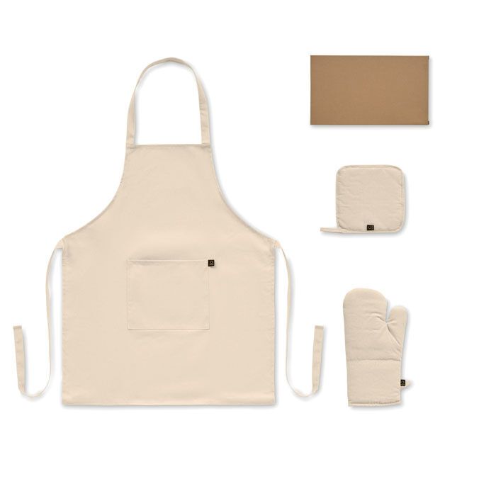 Küchen-Set recy. Baumwolle GALA SET - beige-183