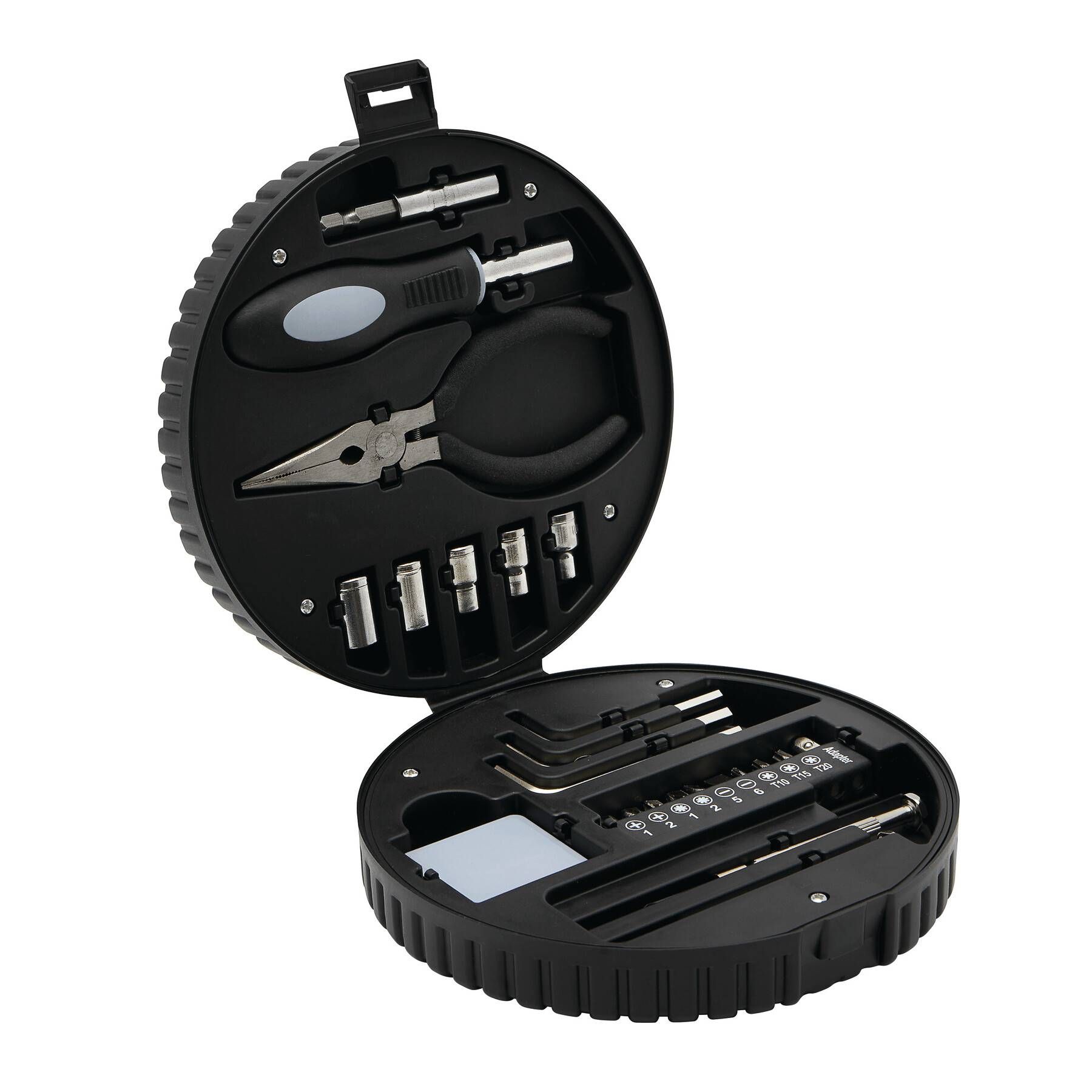 Werkzeug-Set COMPACTY - schwarz - silber-747