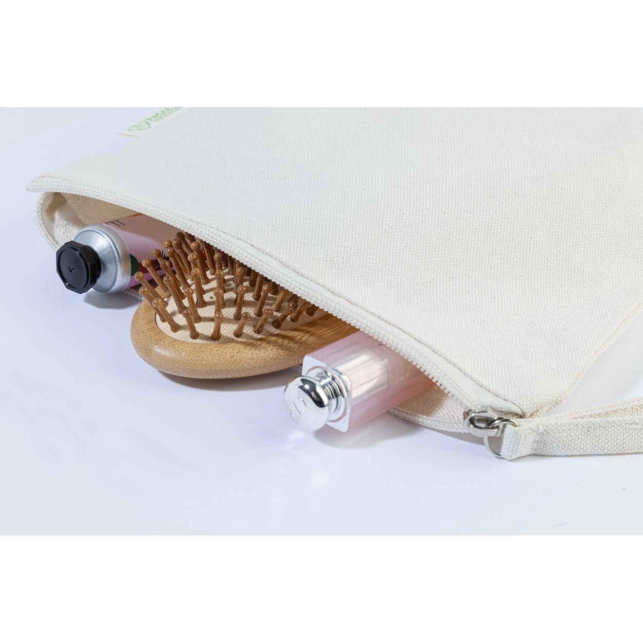 Cospex Kosmetiktasche aus recycelter Baumwolle - natur-575