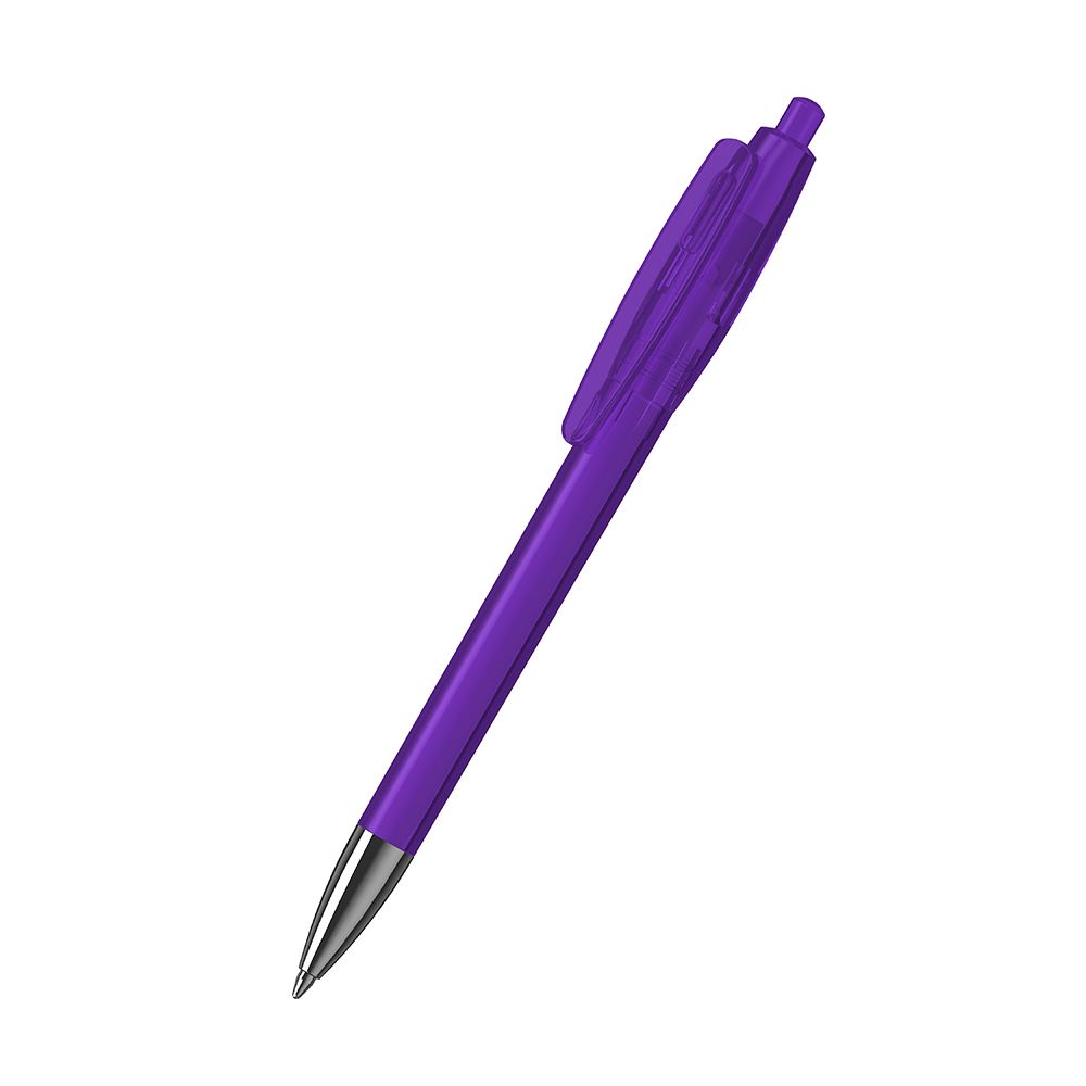 Druckkugelschreiber Klix transparent Mn - violett transparent-171