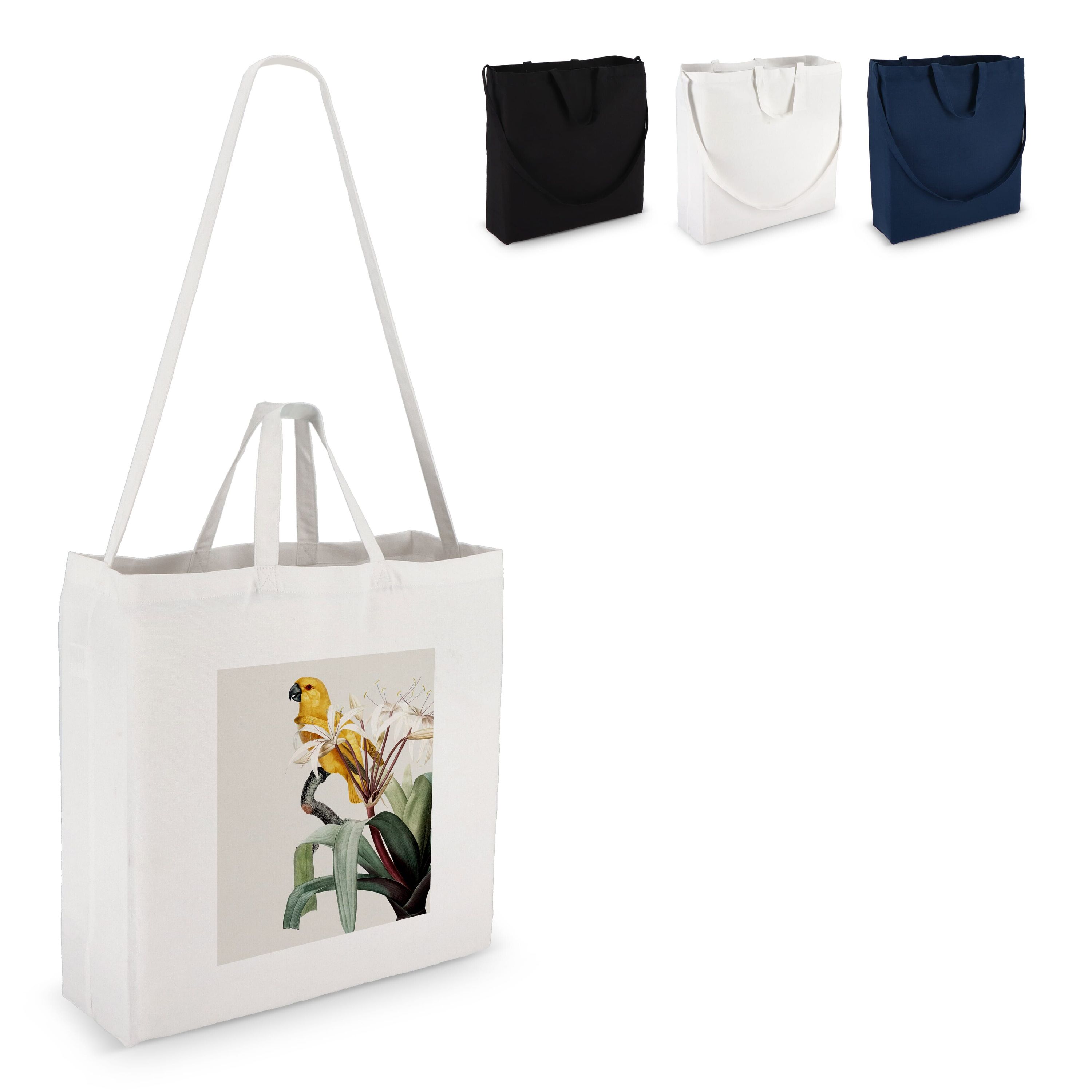 Tragetasche aus Baumwolle OEKO-TEX® 40 x 13 x 44cm 220g/m² - dunkelblau-466