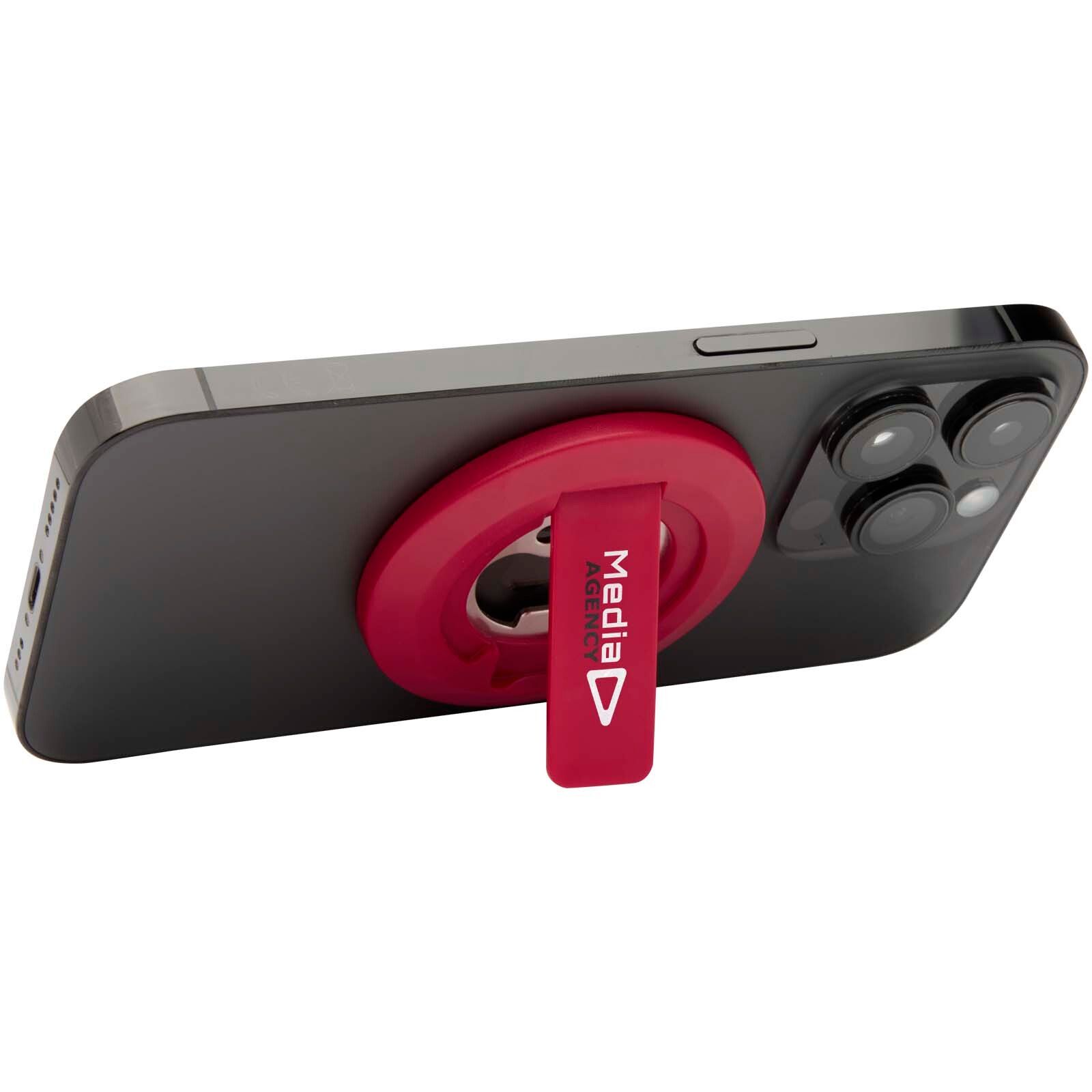 Ain Magnetische Smartphonehalterung  aus recyceltem Kunststoff mit Flaschenöffner  - rot-313