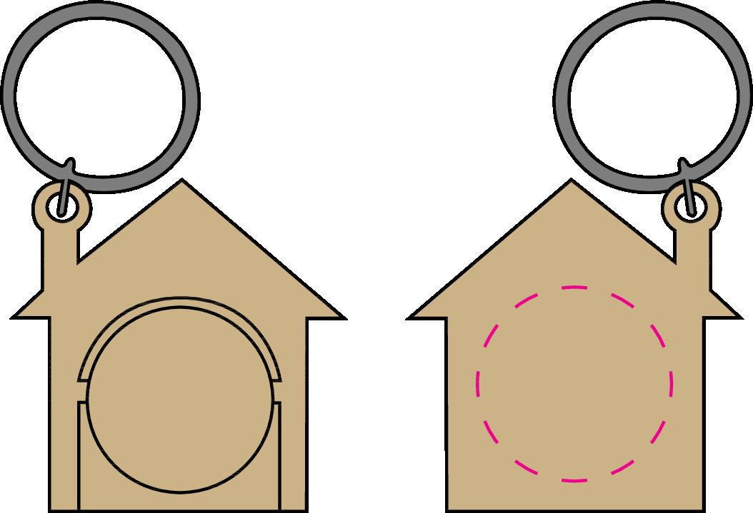 Veredelungsposition auf Chiphalter (Haus Rückseite)