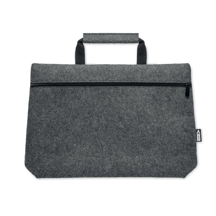 Laptop Tasche RPET-Filz TAPLA - steingrau-518