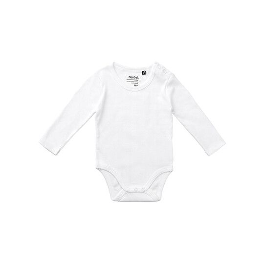 Babies Long Sleeve Bodystocking - white-384