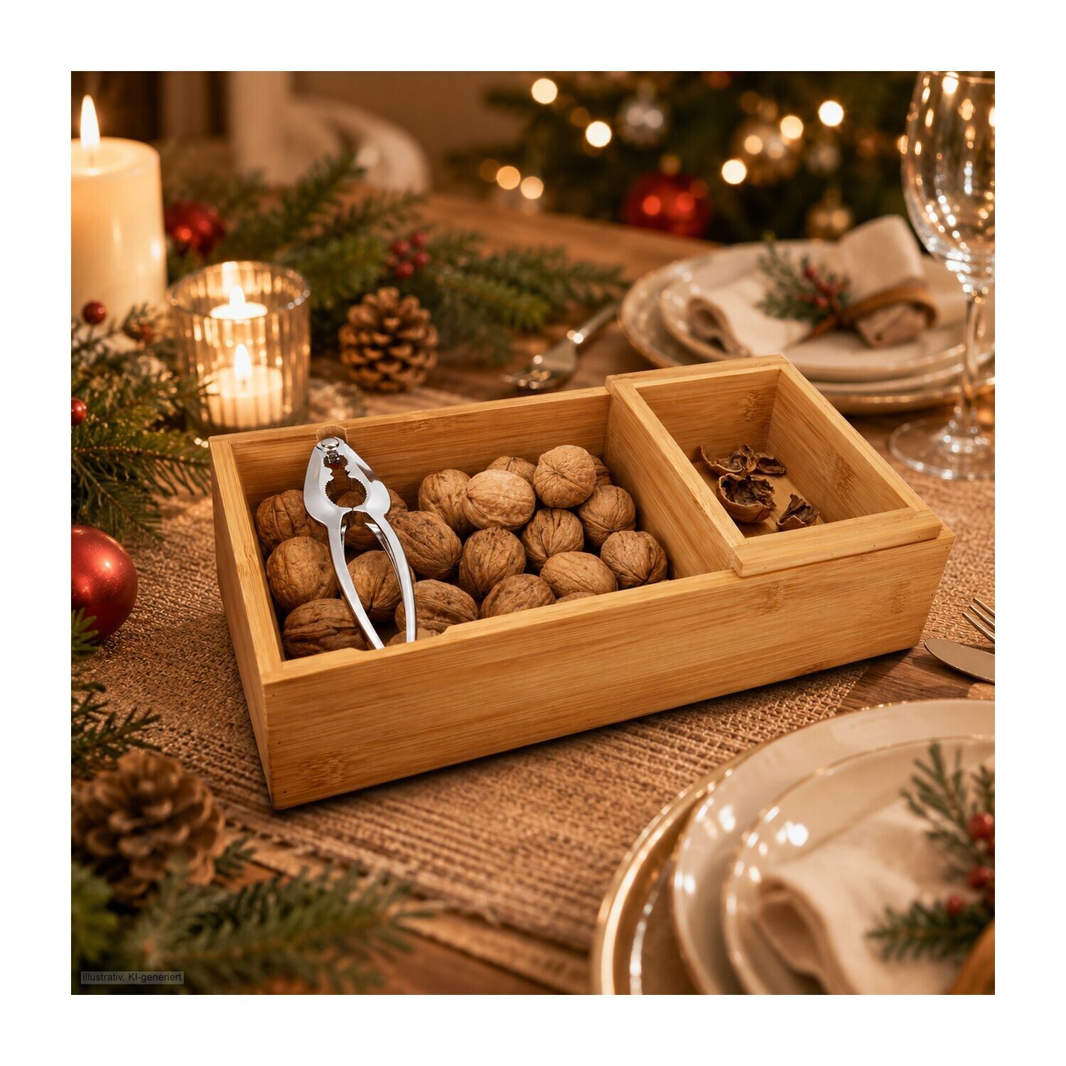 Geschenkset Nuss-Nux, Nussknacker-Set mit 400 g Nüssen-876