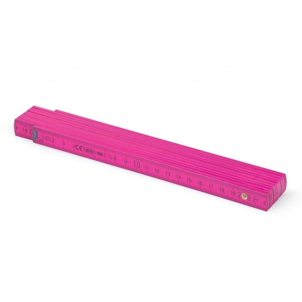 BLOCK 52 Holz Zollstock - 2m - rosa-721