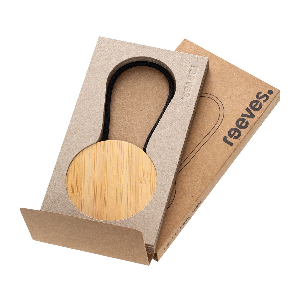 4-in-1 Ladekabel CONVERTICS BAMBOO EVO - braun-308