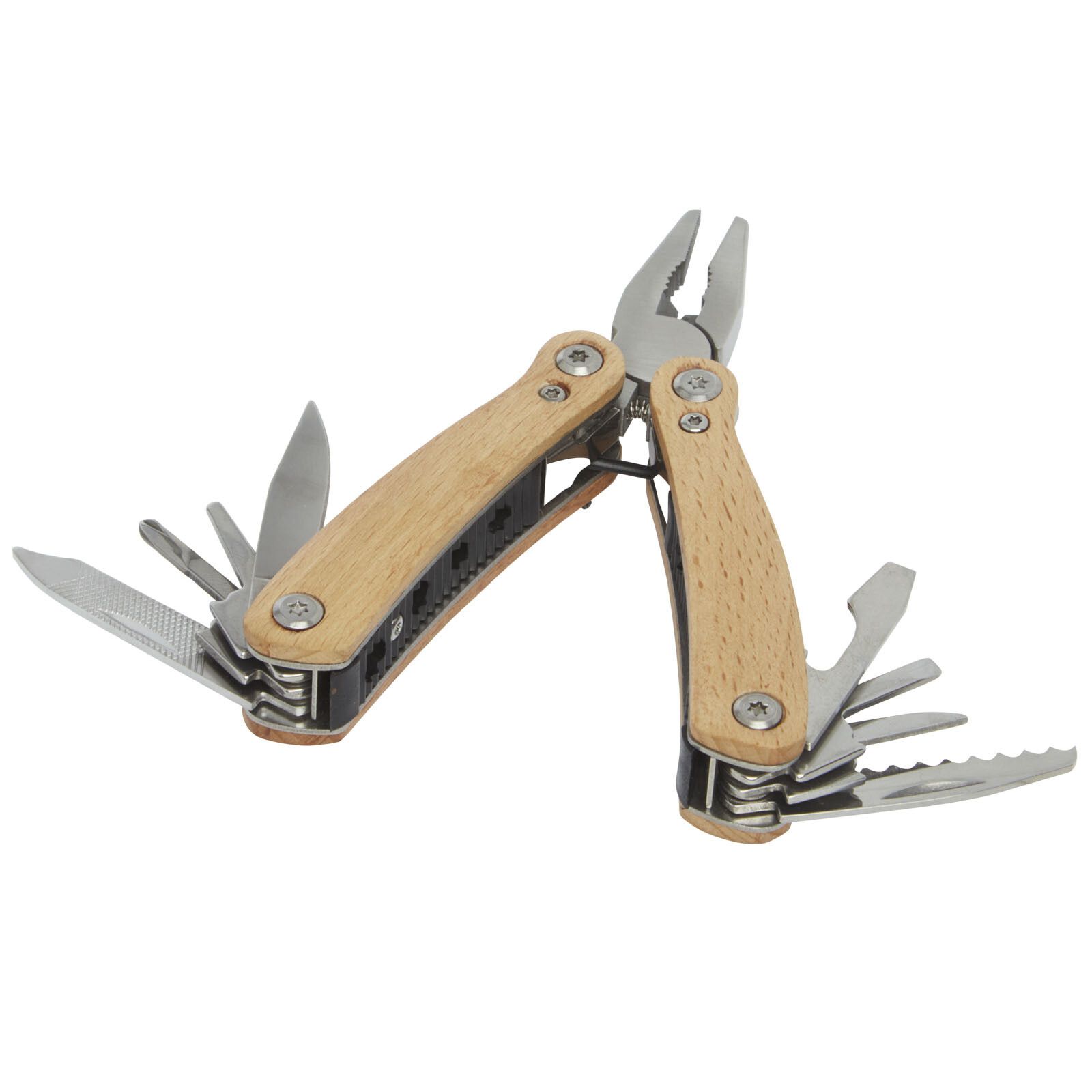 Anderson Mittelgroßes Multitool aus Holz mit 12 Funktionen - natur-808