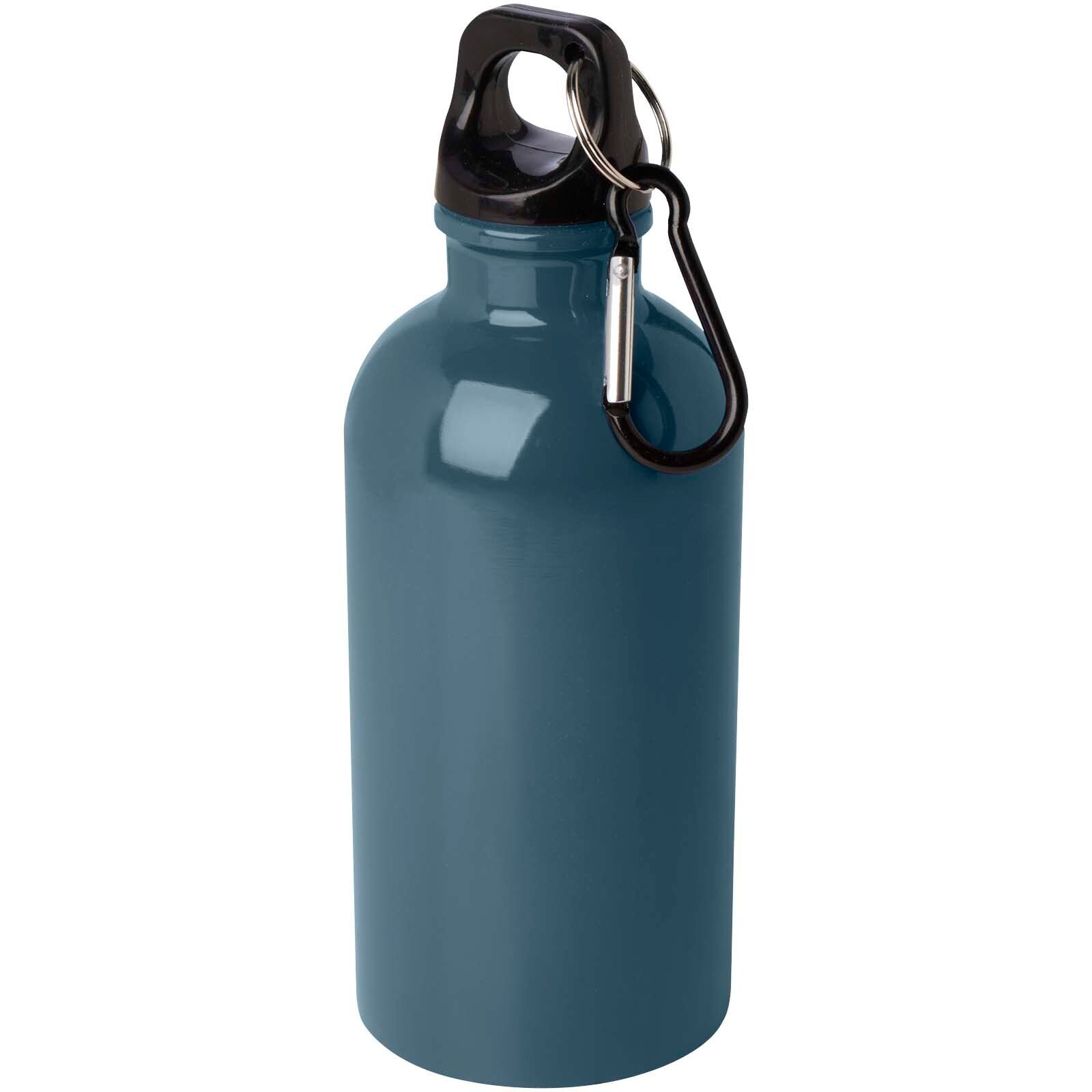 Oregon 400 ml RCS-zertifizierte, einwandige Trinkflasche aus Edelstahl mit Karabinerhaken - hale blau-199