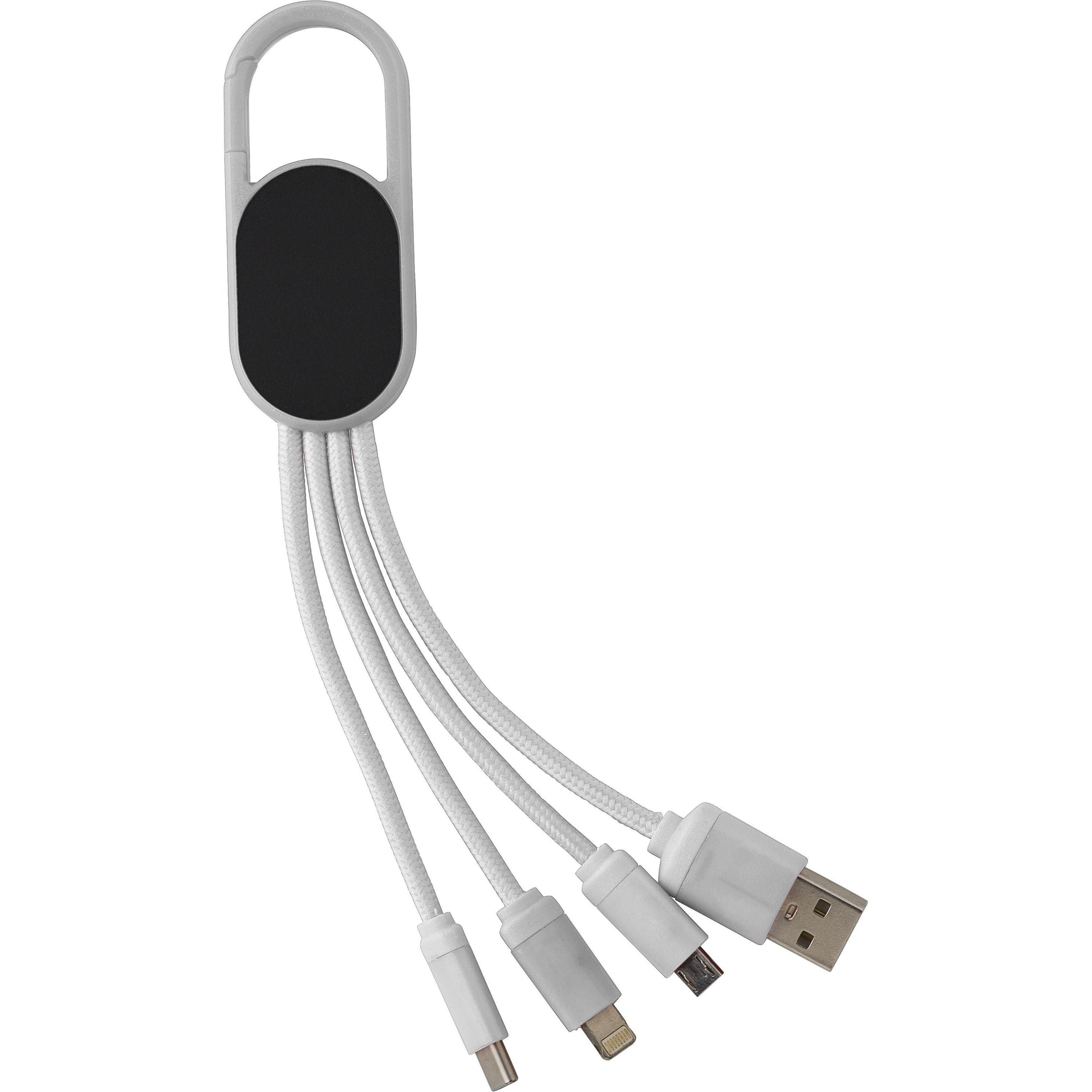 4-in-1-Ladekabelset Idris - weiß-773