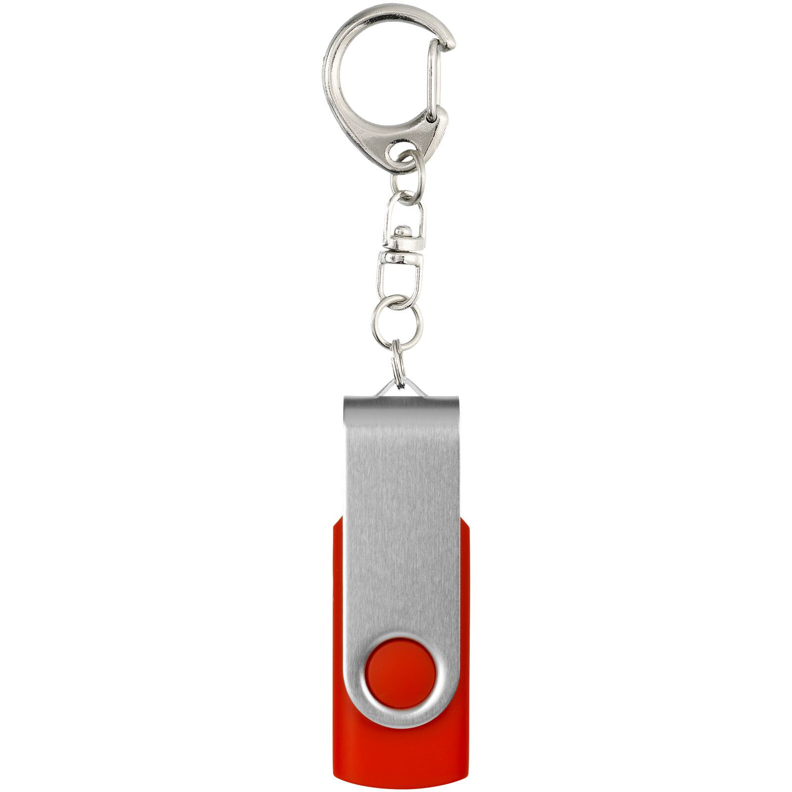 Twister mit Schlüsselanhänger USB-Stick - mittelrot - 4 GB-623