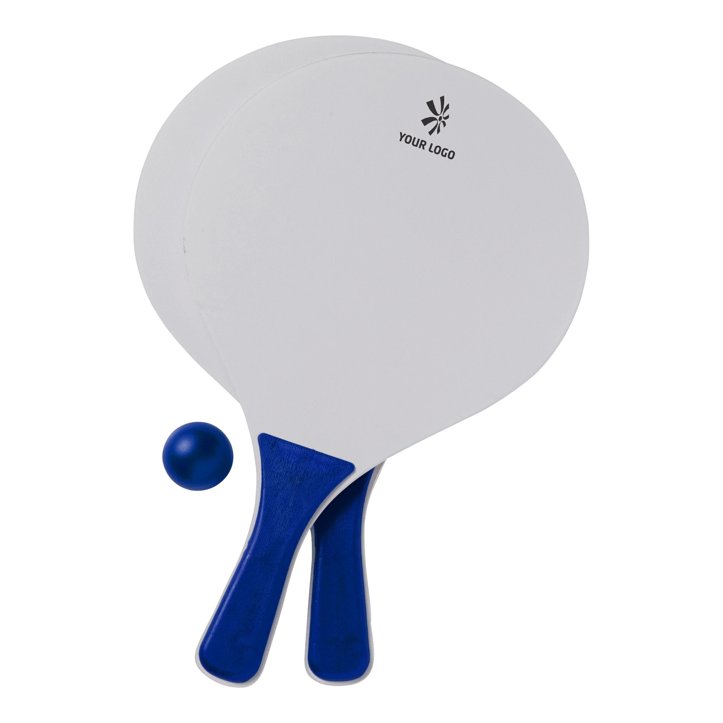 Beach-Ball-Tennisspiel aus Holz Fabien - blau-317