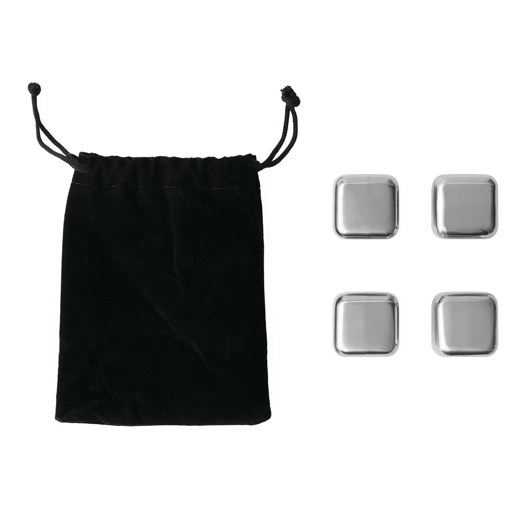 Eiswürfel-Set COOLING CUBES - schwarz - silber-833