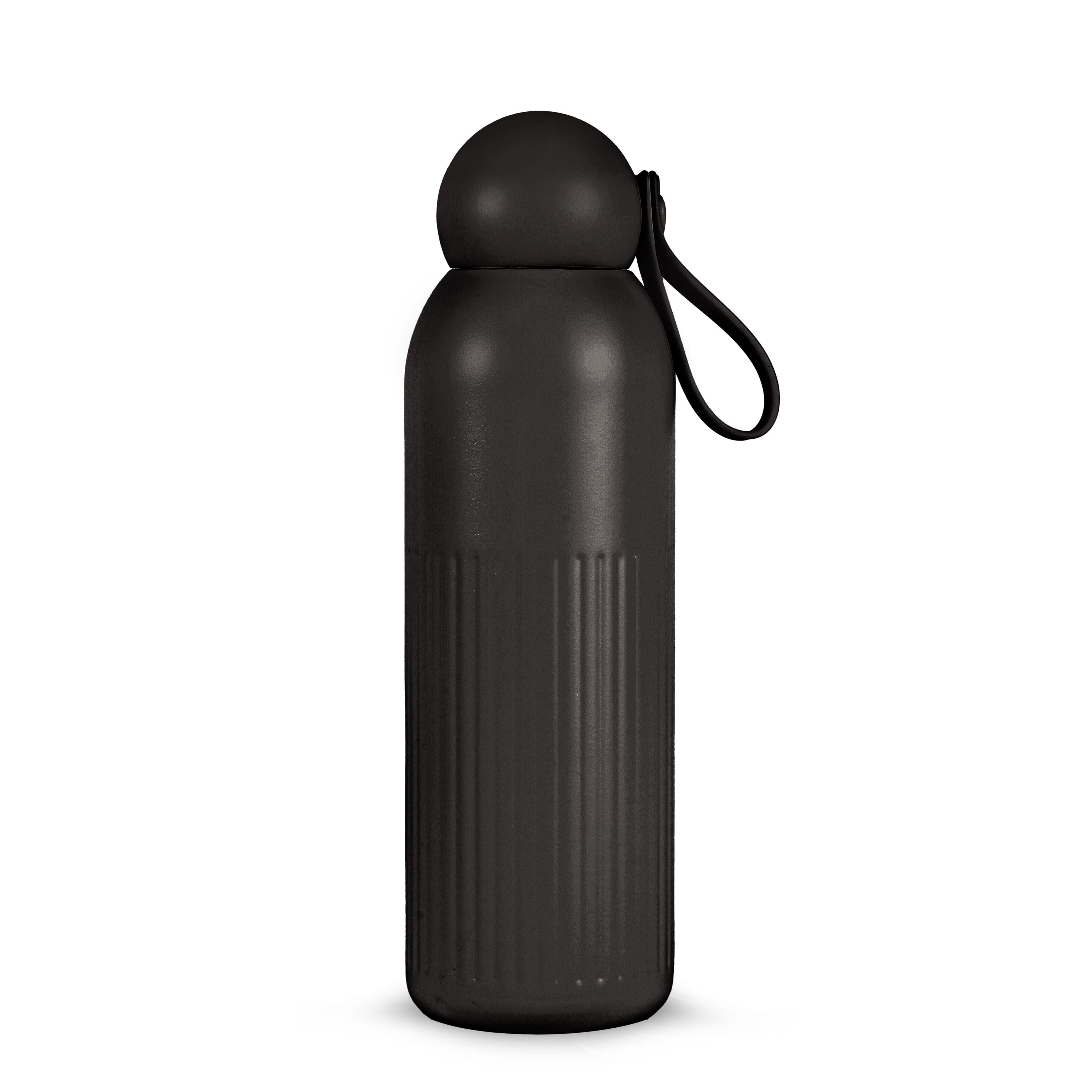 Sagaform Tekla Stahlisolierflasche (recycelt) 500 ml - schwarz-213