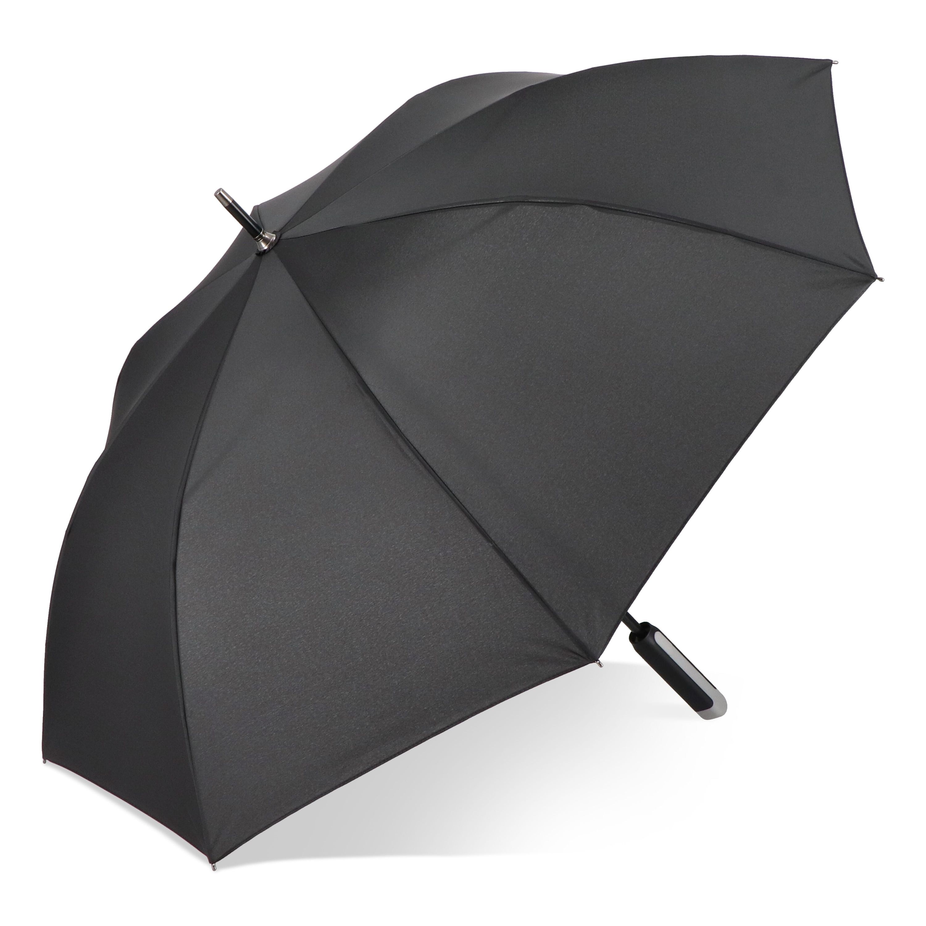 Emerantia 190T Pongee 23 Stockschirm Auto offen - schwarz-548