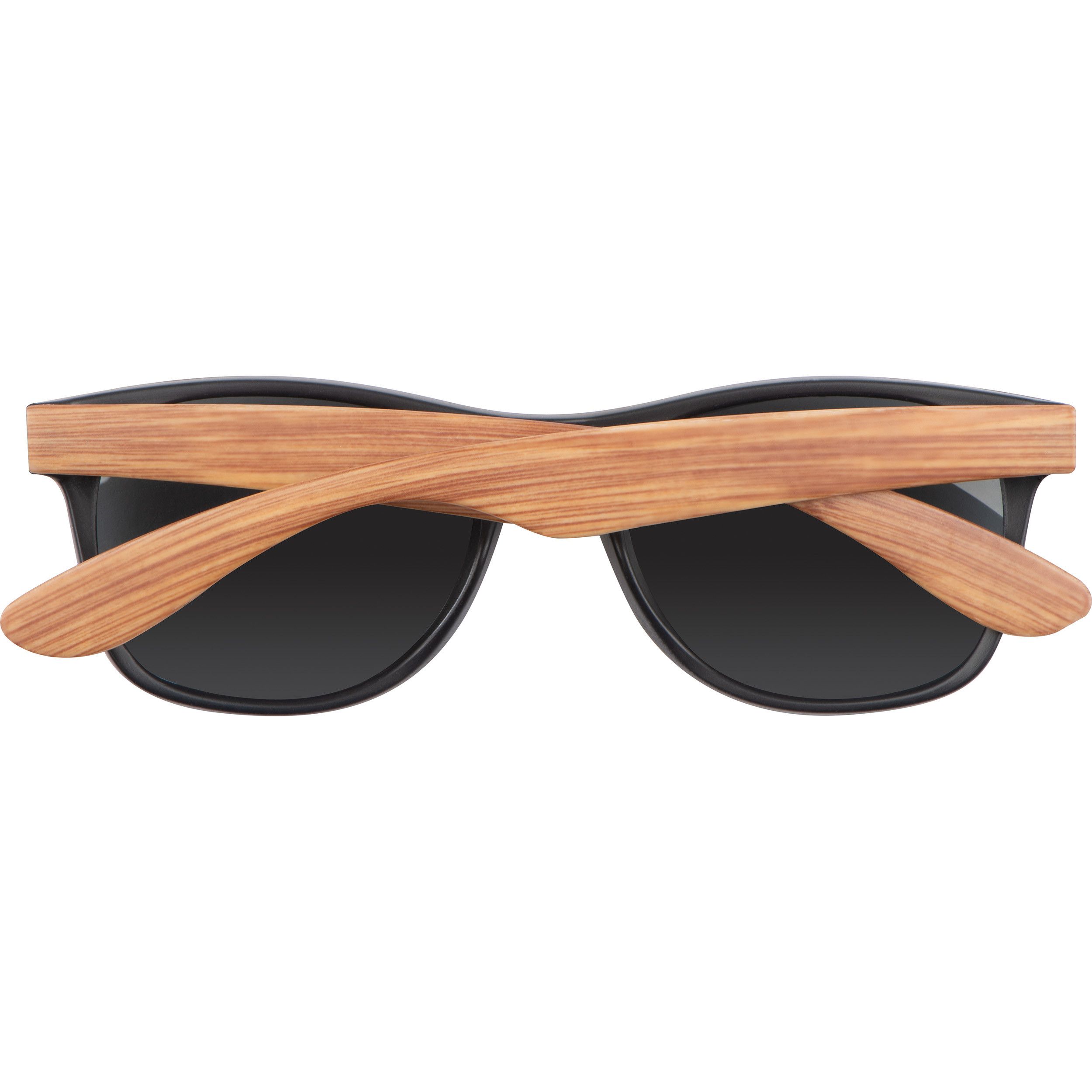 Sonnenbrille mit Bügeln in Bambusoptik - beige-167