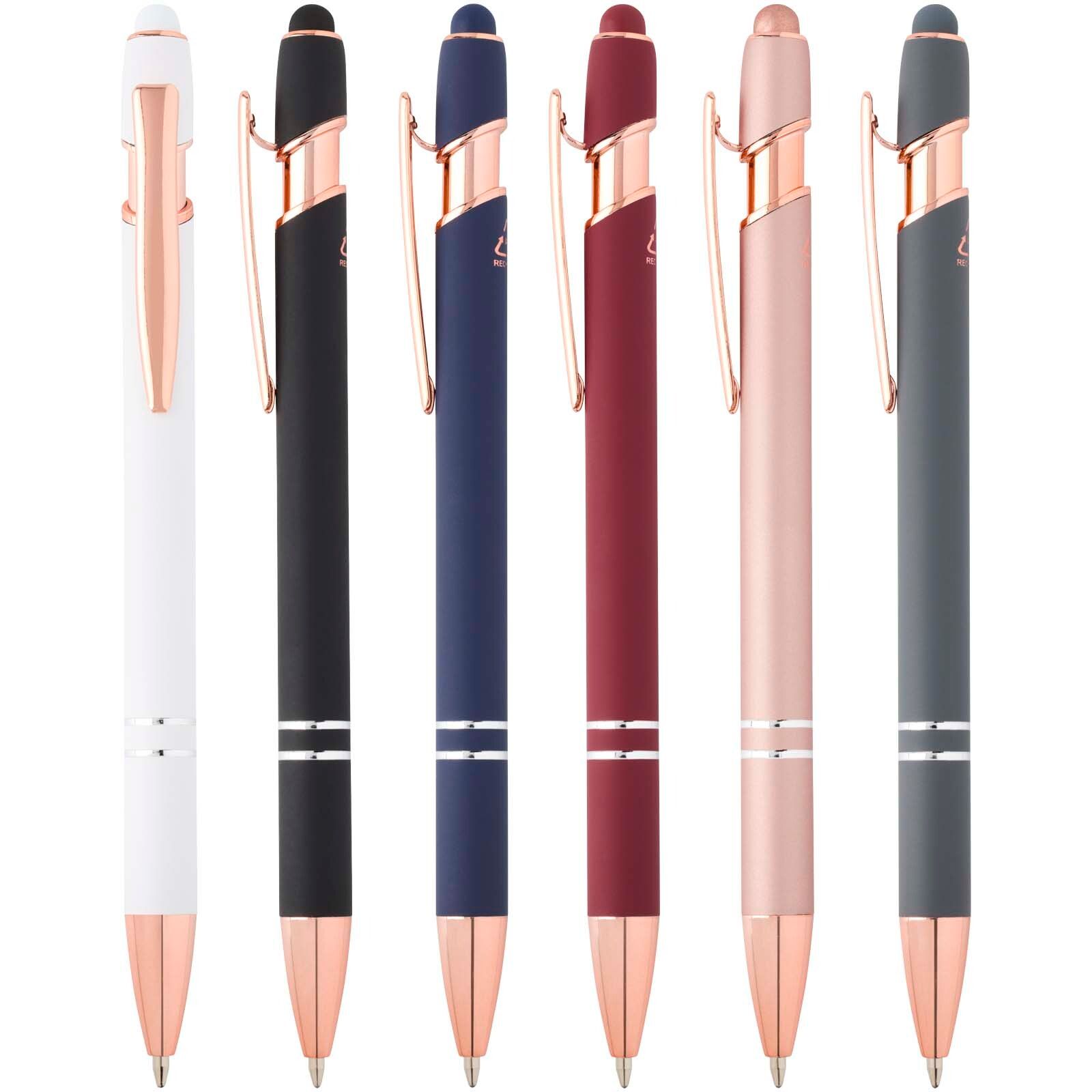 Nanna Kugelschreiber mit Roségold Finish  - ozeanblau-748