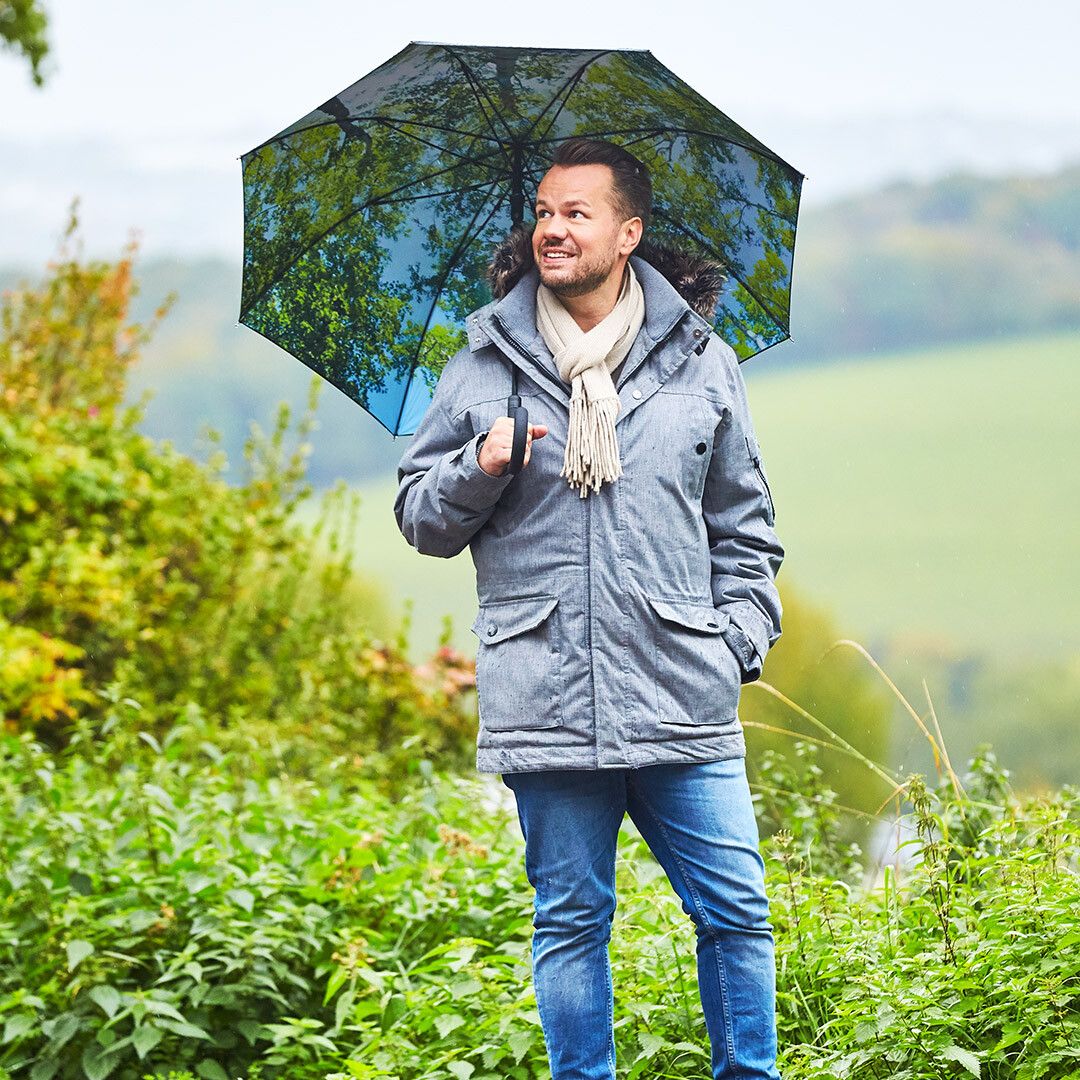 AC-Stockschirm FARE® Impressions Ø105 cm - schwarz - wald - design-179