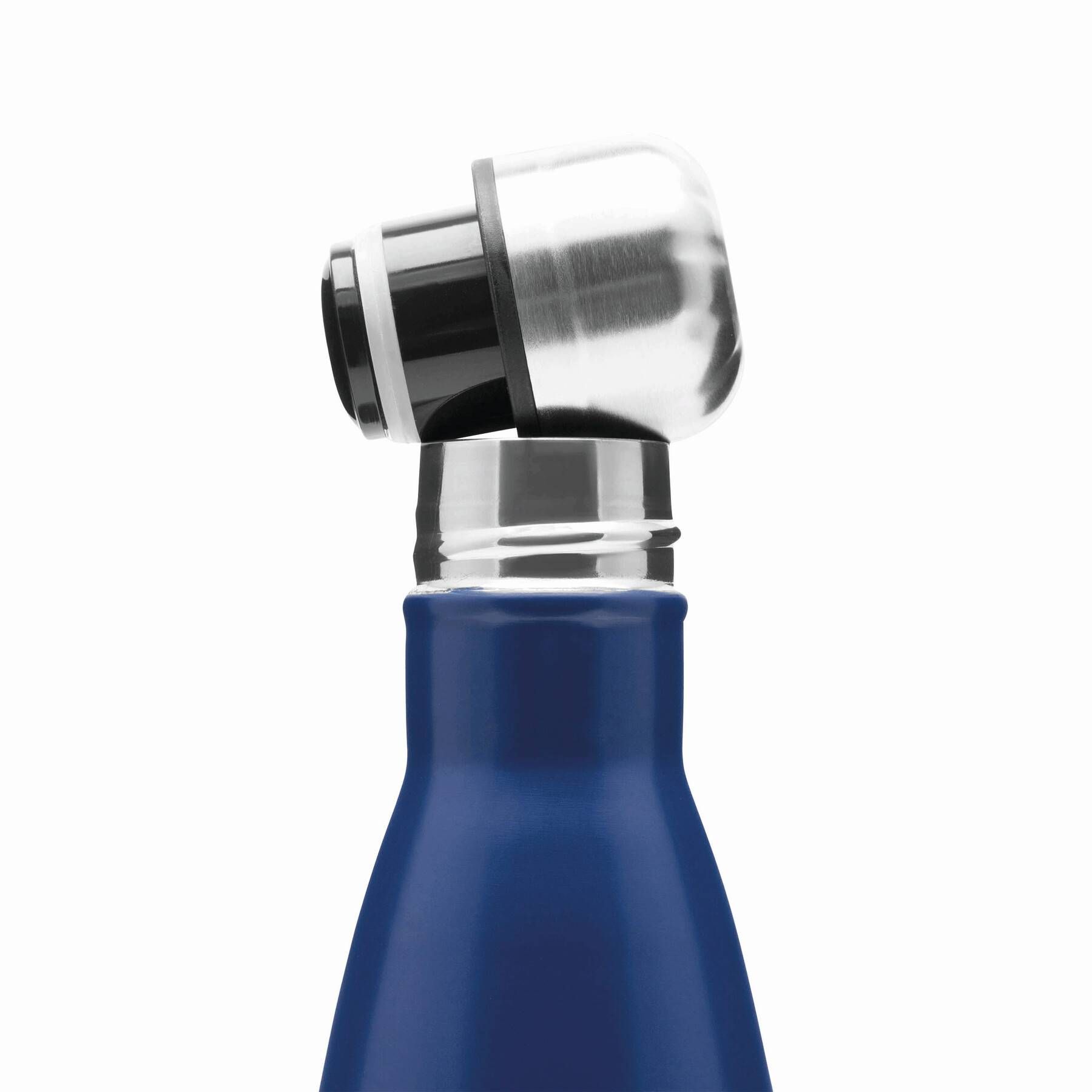 Vakuum-Trinkflasche GOLDEN TASTE doppelwandig - blau-501